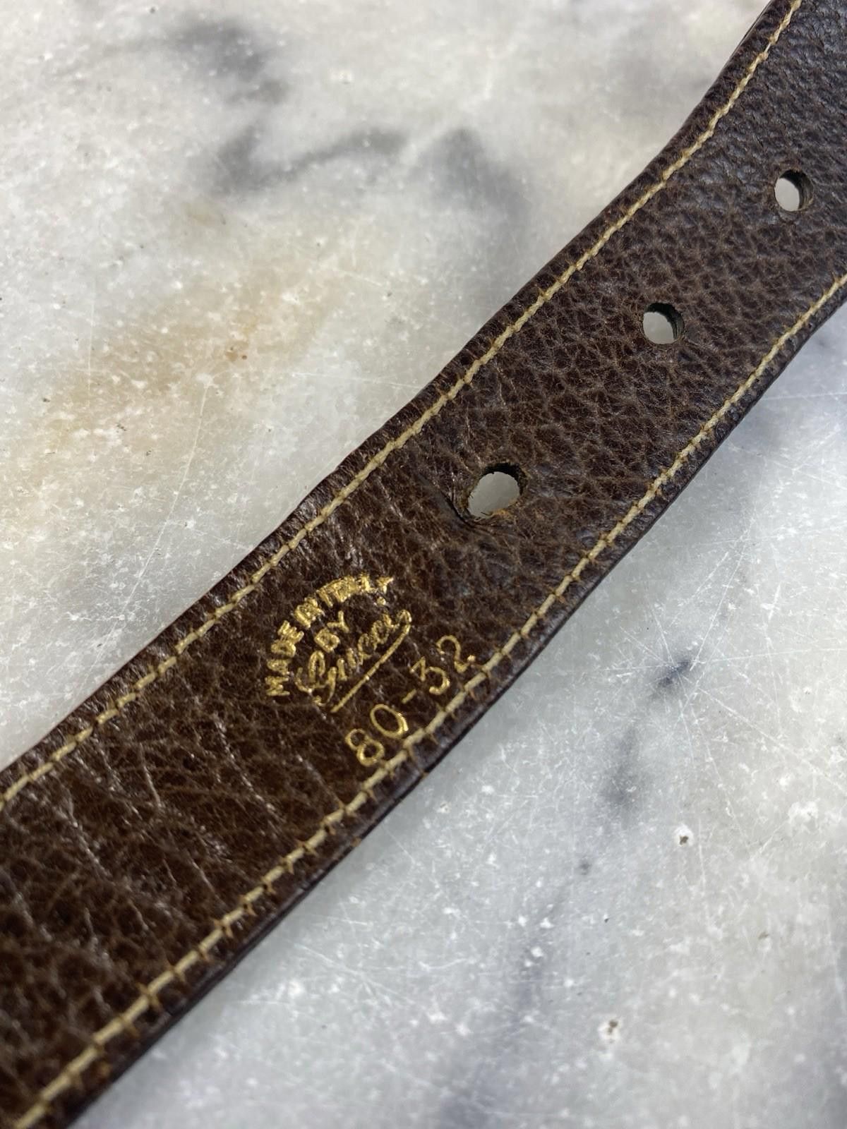 Gucci Vintage 80’s Monogram Gucci Belt Size ONE SIZE - 6 Thumbnail