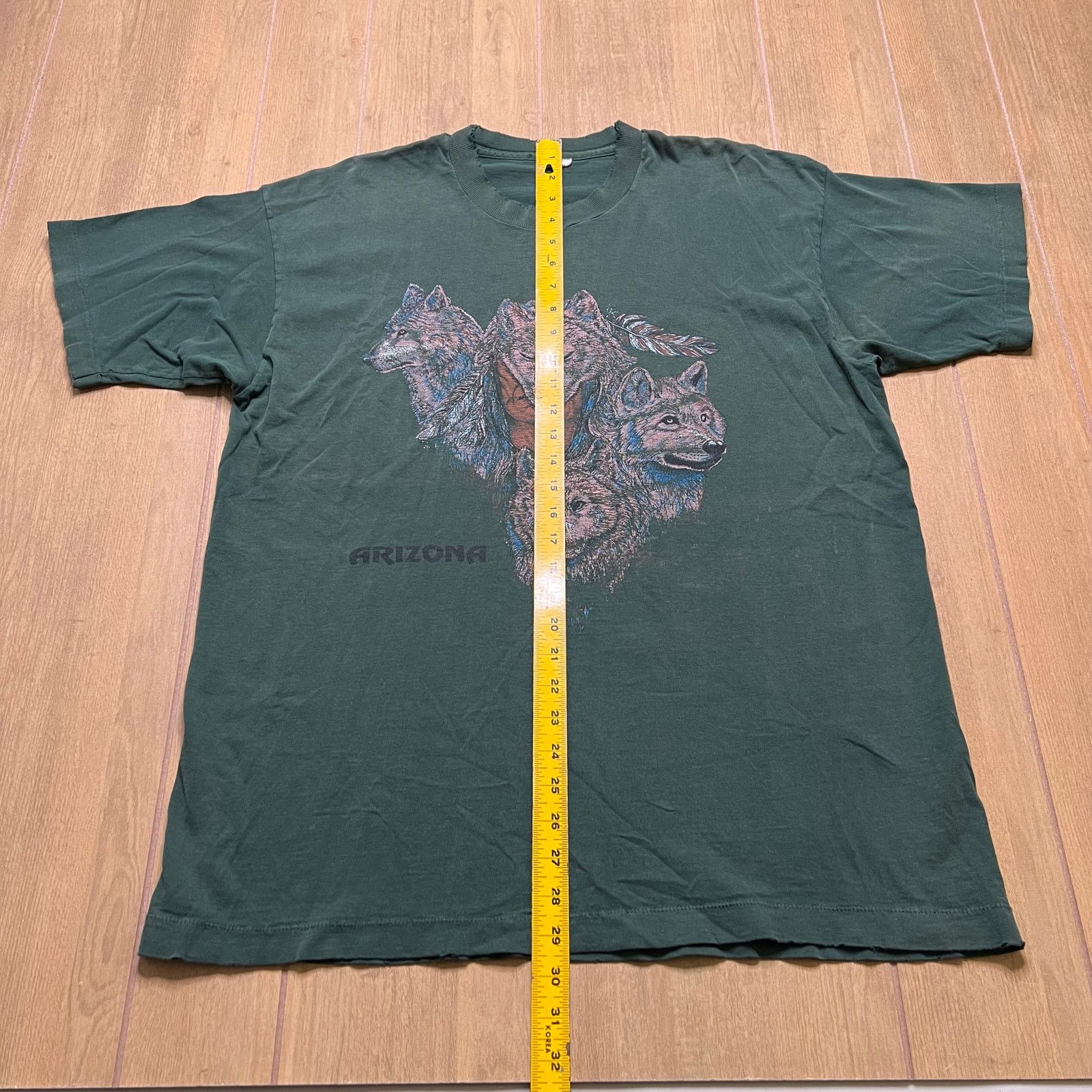 Vintage Vintage 90s Arizona Wolf T Shirt Single Stitch Faded L/XL Size US L / EU 52-54 / 3 - 5 Thumbnail