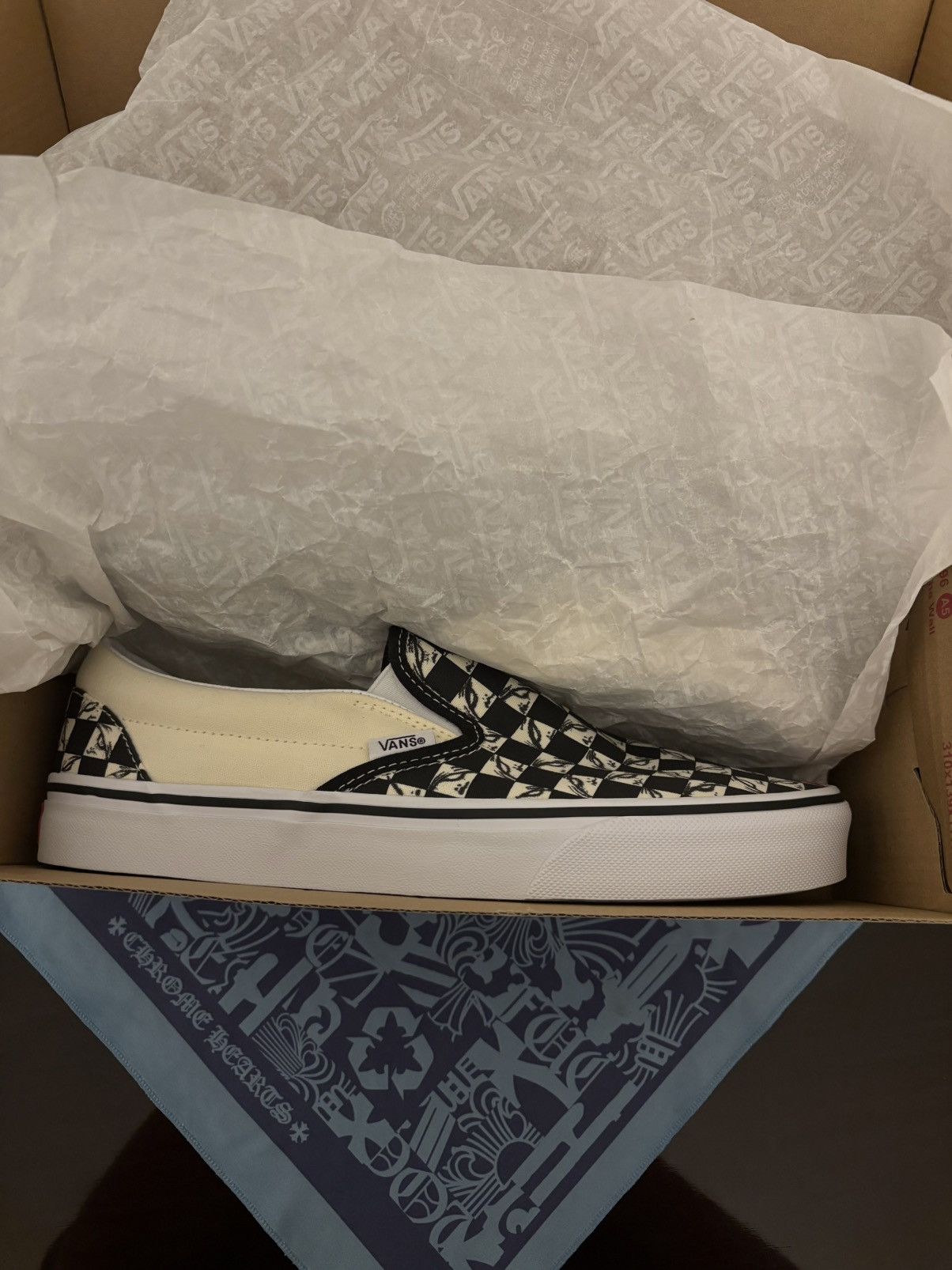 Vans Custom Matty Boy Inspired 99 White Checkered Slip On Vans Size US 8.5 / EU 41-42 - 11 Thumbnail
