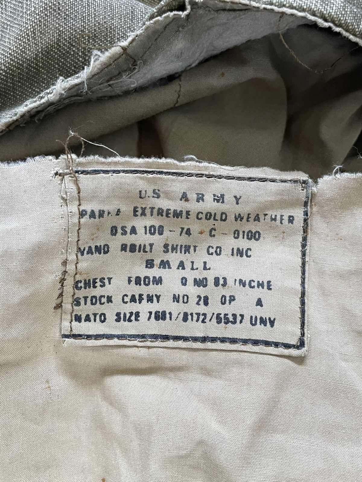 Vintage Vintage M-65 US Army 1974 DSA Vietnam Era Size US M / EU 48-50 / 2 - 7 Thumbnail