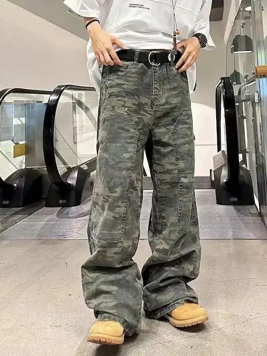 Japanese Brand × Vintage Camo Baggy Cargo Pants Size US 30 / EU 46 - 2 Thumbnail