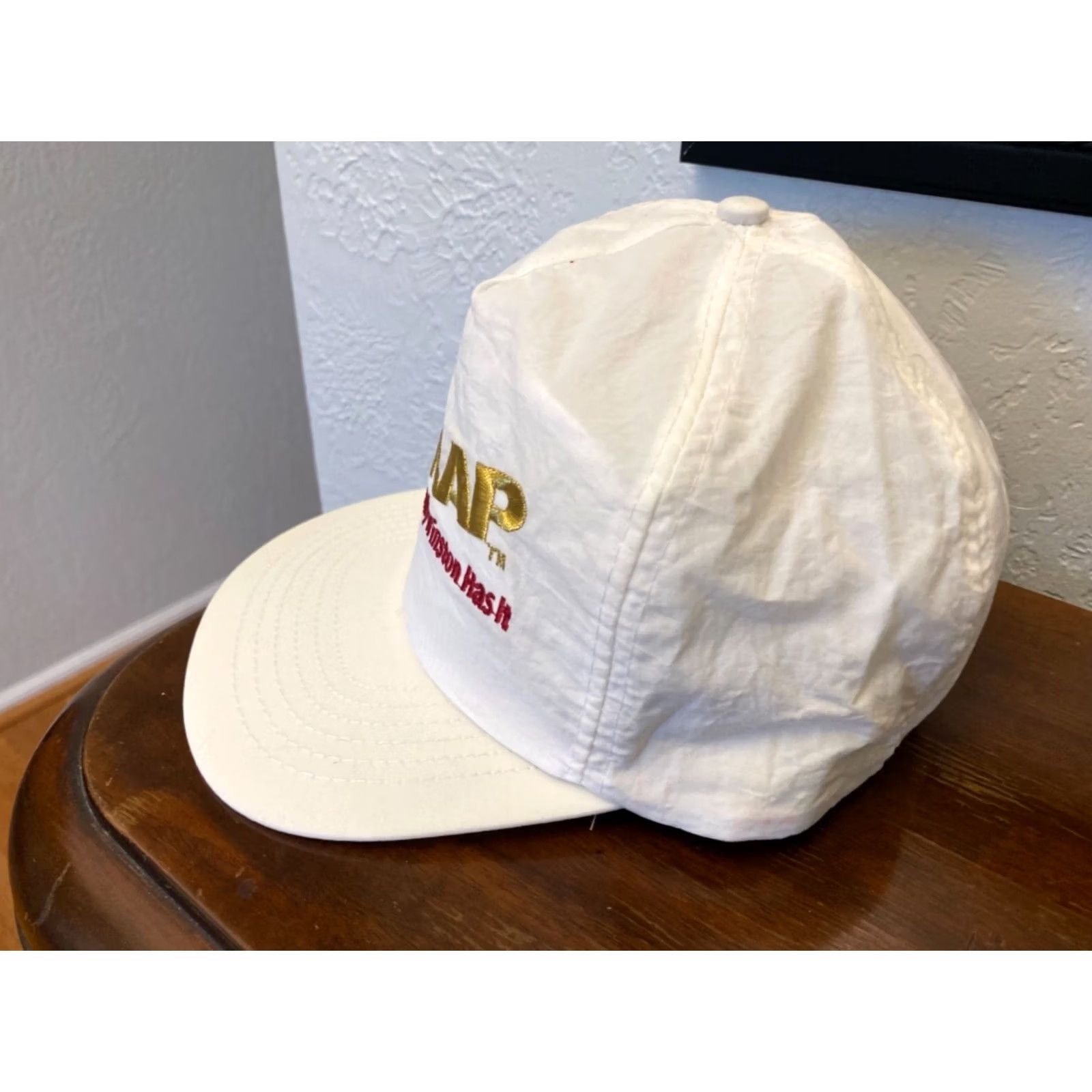 Vintage Vintage Winston Snapback Logo Hat Cap Black Adjustable Wht Size ONE SIZE - 2 Thumbnail