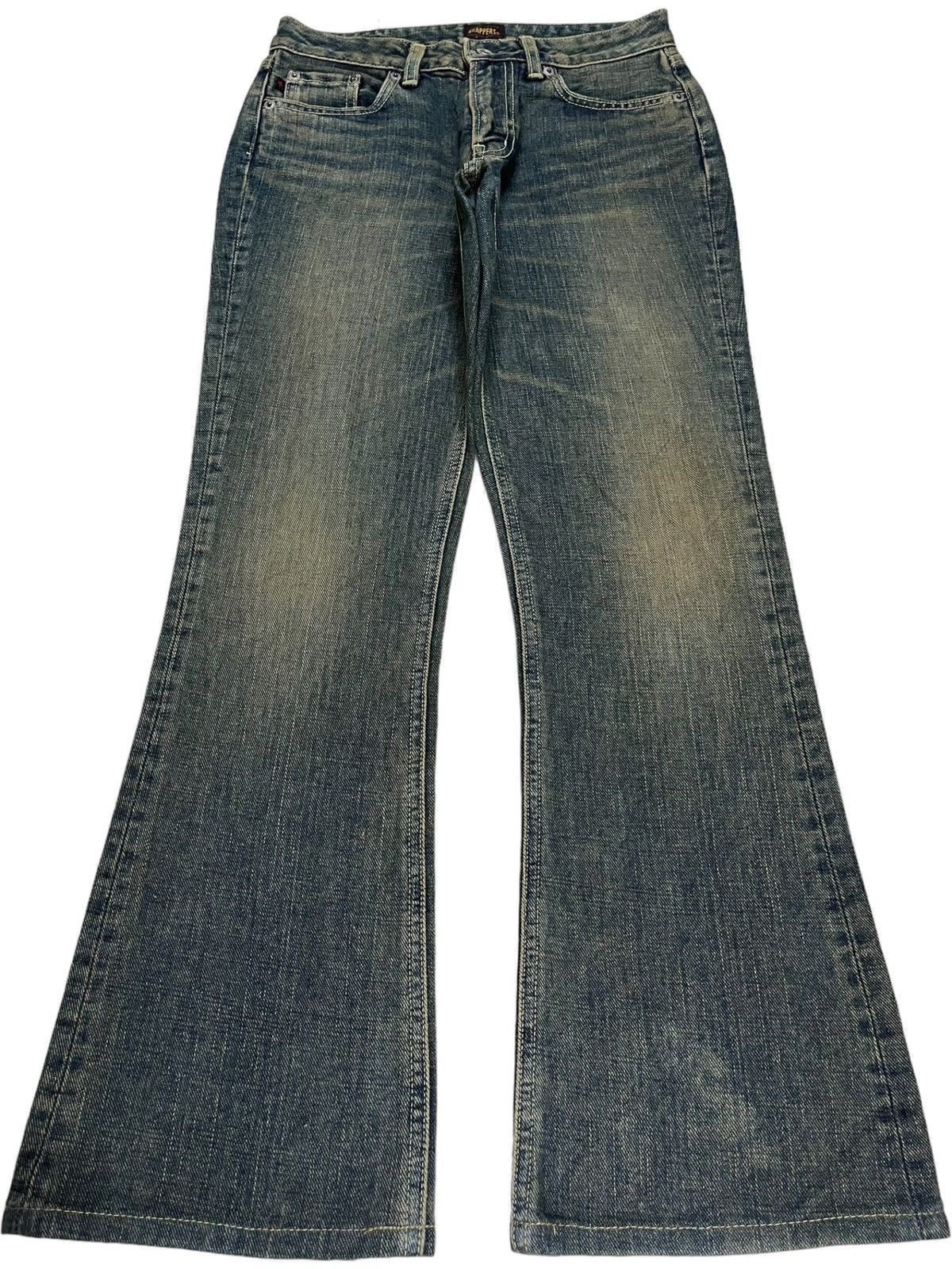Japanese Brand Vintage Japanese Brand Rusty Mud Wash Flare Jeans Size 27" / US 4 / IT 40 - 1 Thumbnail