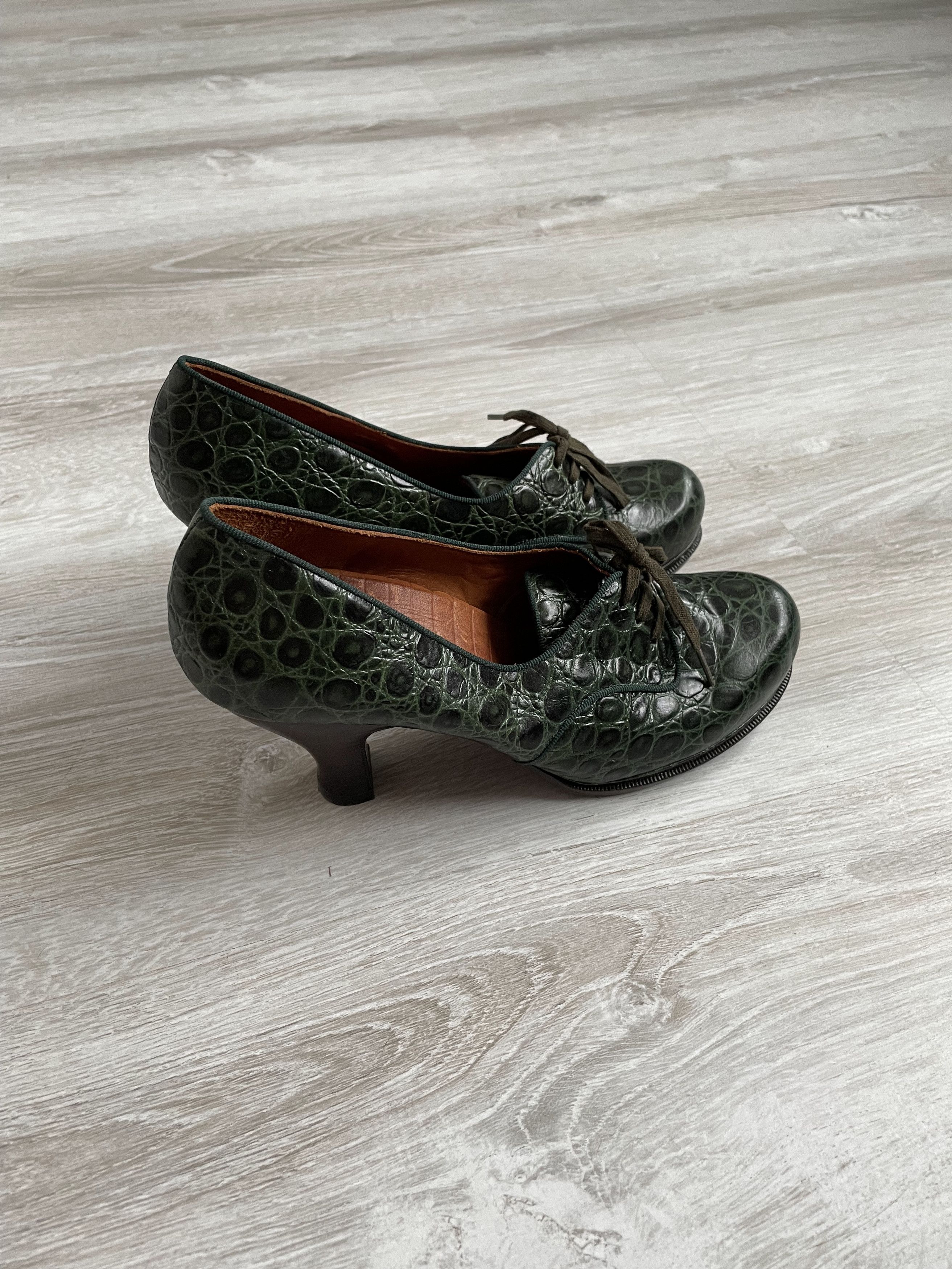 Vintage Chie Mihara Depoi in Emerald Green Size US 8.5 / IT 38.5 - 2 Thumbnail