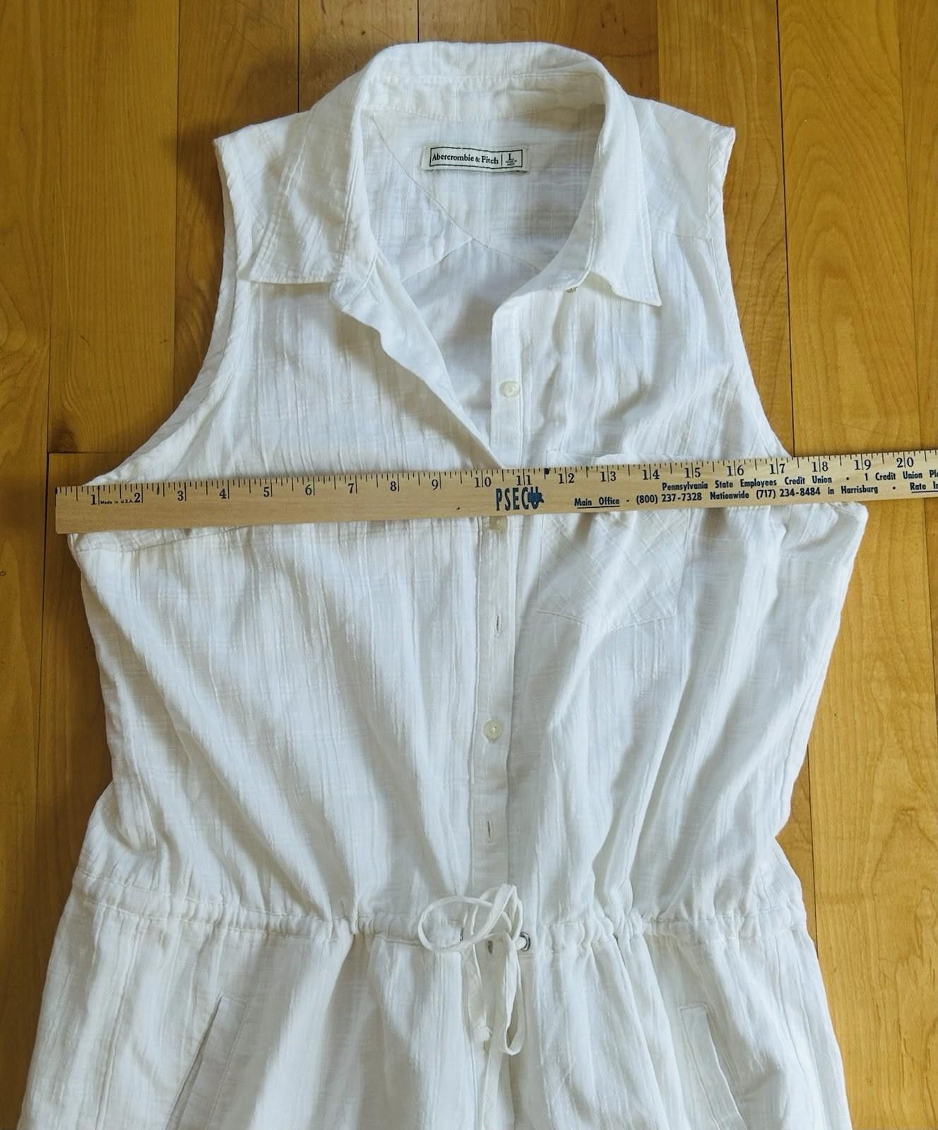 Abercrombie & Fitch Abercrombie & Fitch Romper Size L Summer Boho 100% Cotton Size 36" / US 14 / IT 50 - 9 Thumbnail