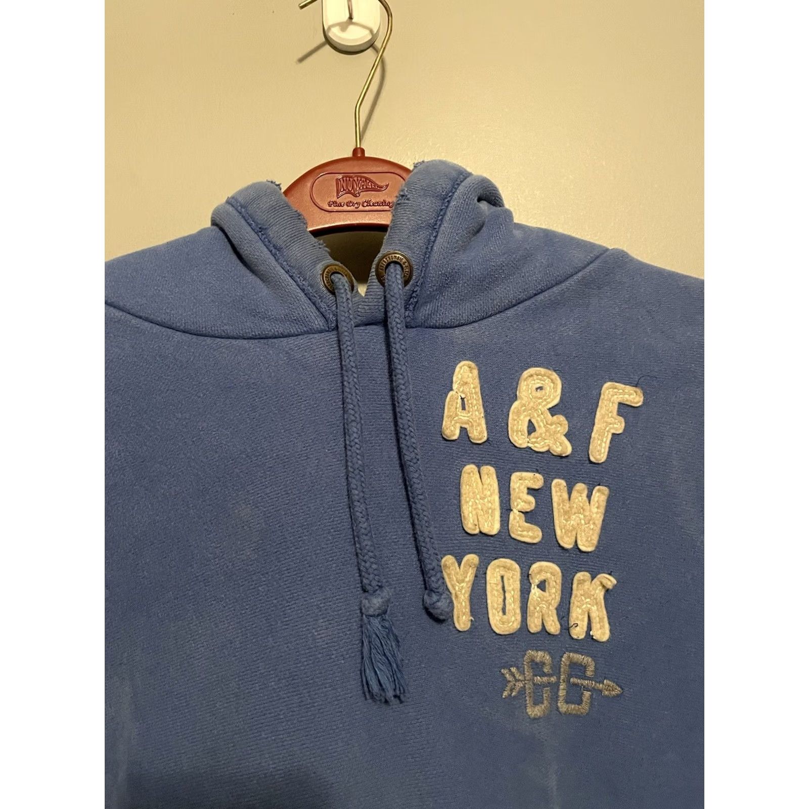 Abercrombie & Fitch Vintage Abercrombie Fitch Sweater Men L Blue Heavyweight Hoodie Sweatshirt Y2K (B306) Size US L / EU 52-54 / 3 - 2 Thumbnail
