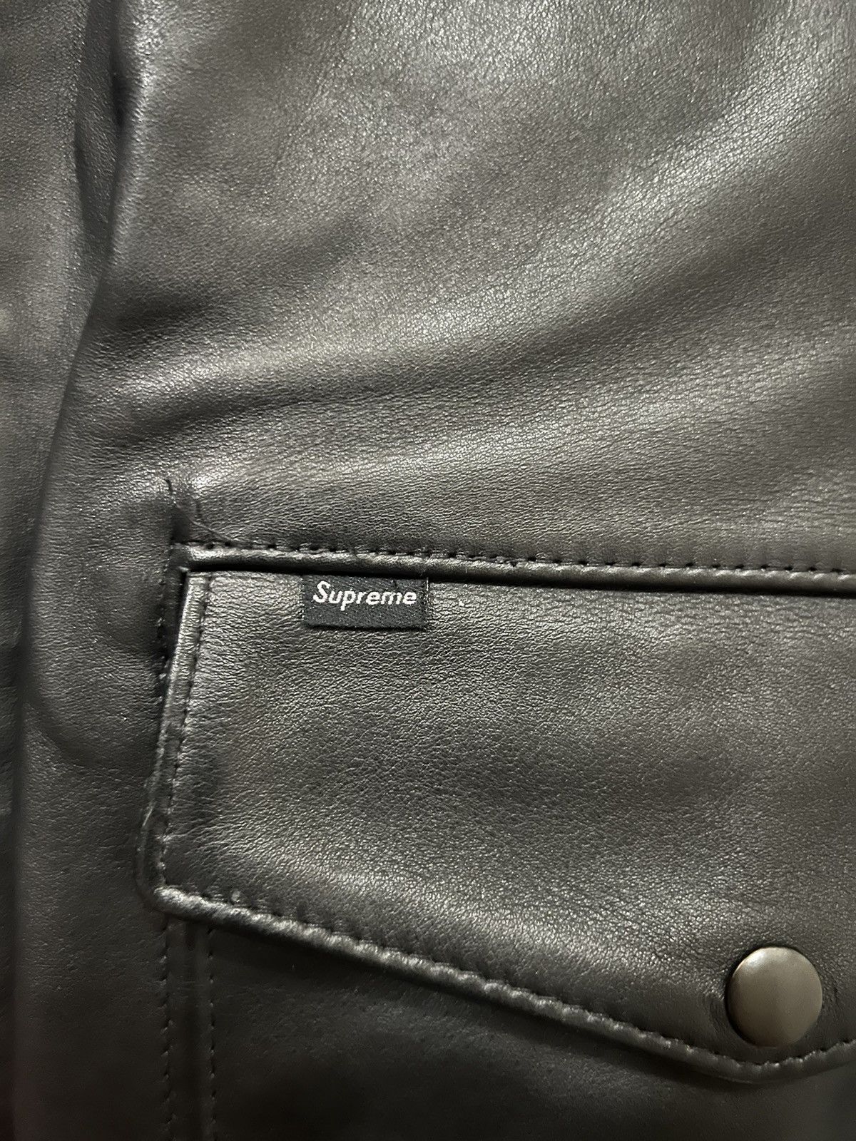 Schott × Supreme SUPREME®/SCHOTT® LEATHER A-2 FLIGHT JACKET size L Size US L / EU 52-54 / 3 - 2 Thumbnail
