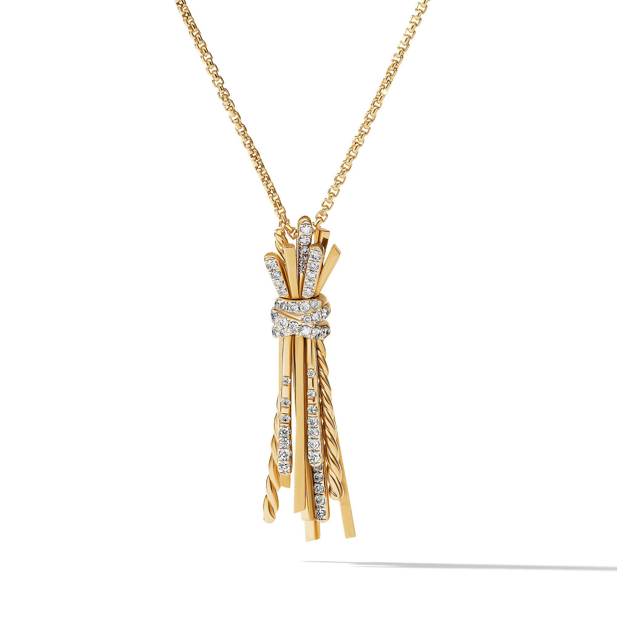 David Yurman o1w1db10426 N17266D Size:9 /Necklace in 18K in Golden Size ONE SIZE - 2 Thumbnail