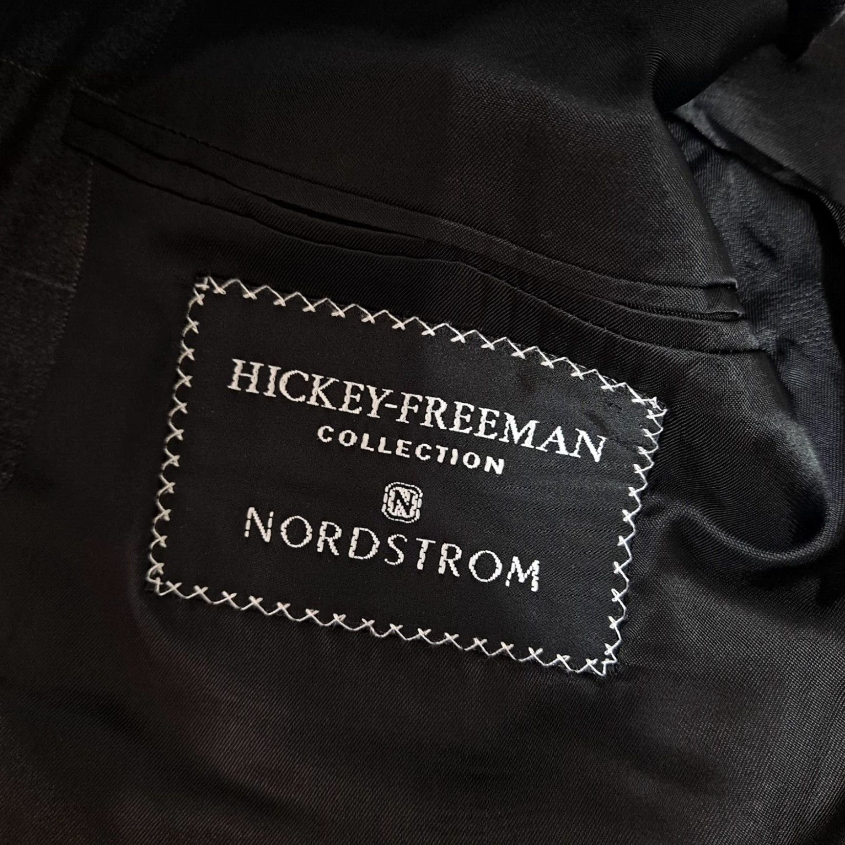 Vintage Hickey Freeman Blazer Men 44 Gray Loro Piana Wool Tasmanian Super 120 Heritage Size 44R - 3 Thumbnail