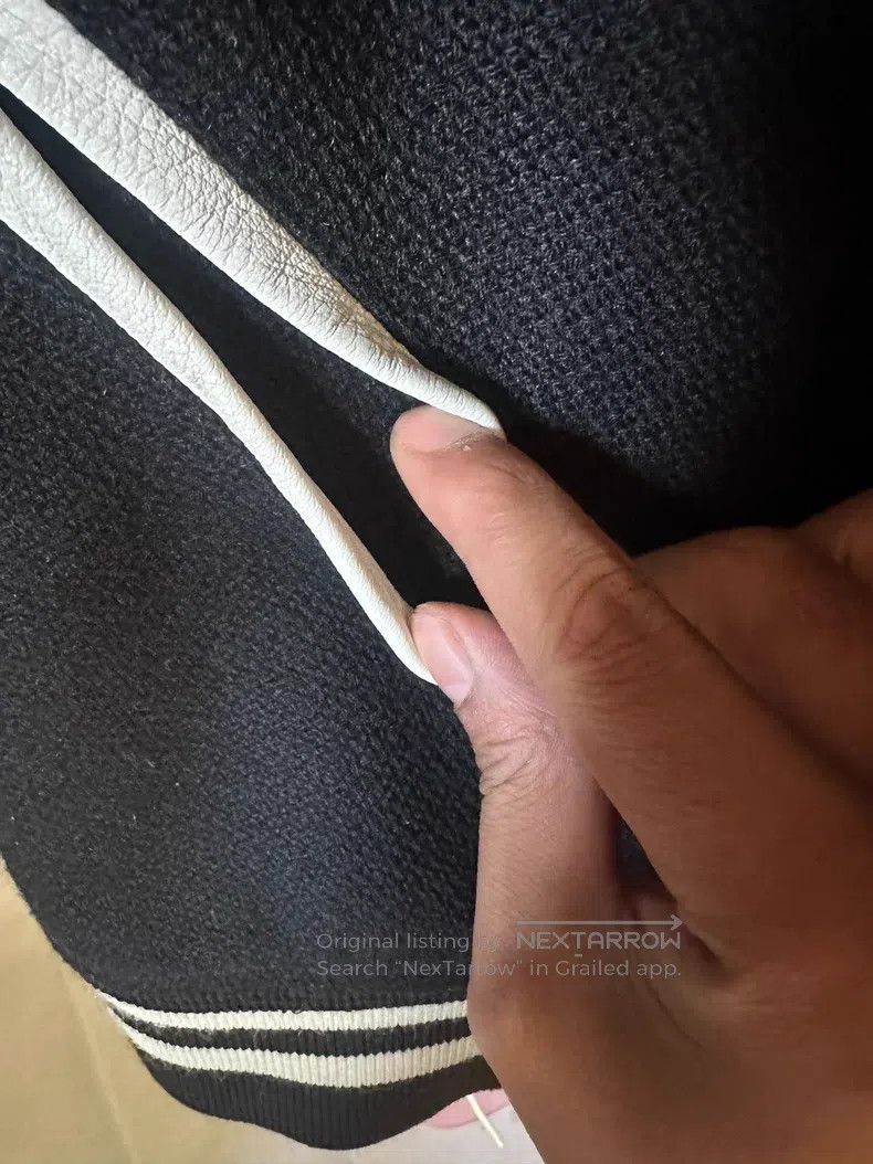 Saint Laurent Paris Saint Laurent Paris Black and White Baseball Jacket Size US M / EU 48-50 / 2 - 7 Thumbnail