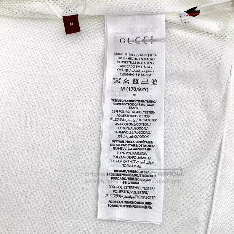 Gucci Gucci White logo letter embroidery side stripe hooded draw Size US M / EU 48-50 / 2 - 9 Thumbnail