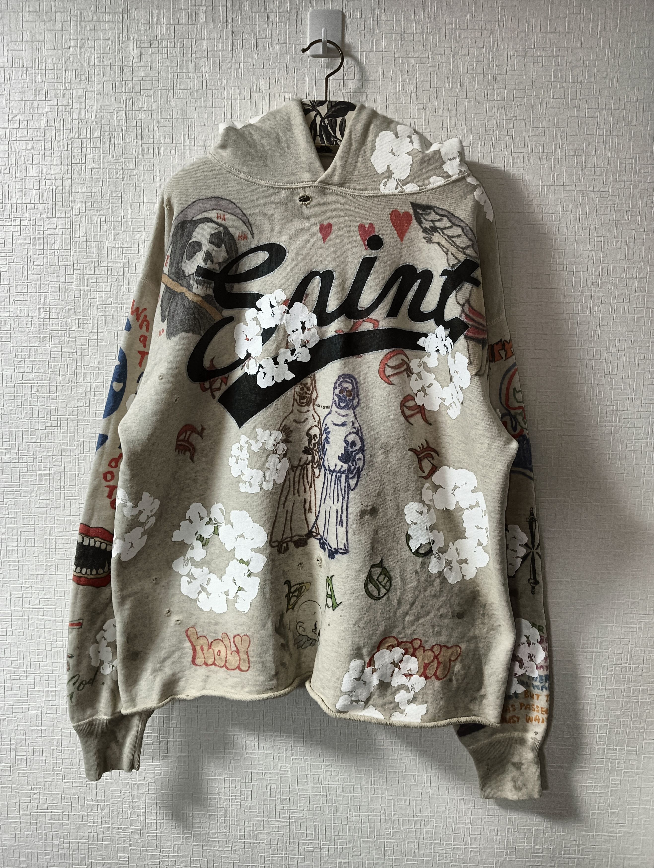 DENIM TEARS × Saint Michael Denim Tears Graffiti Hoodie Size US L / EU 52-54 / 3 - 1 Thumbnail