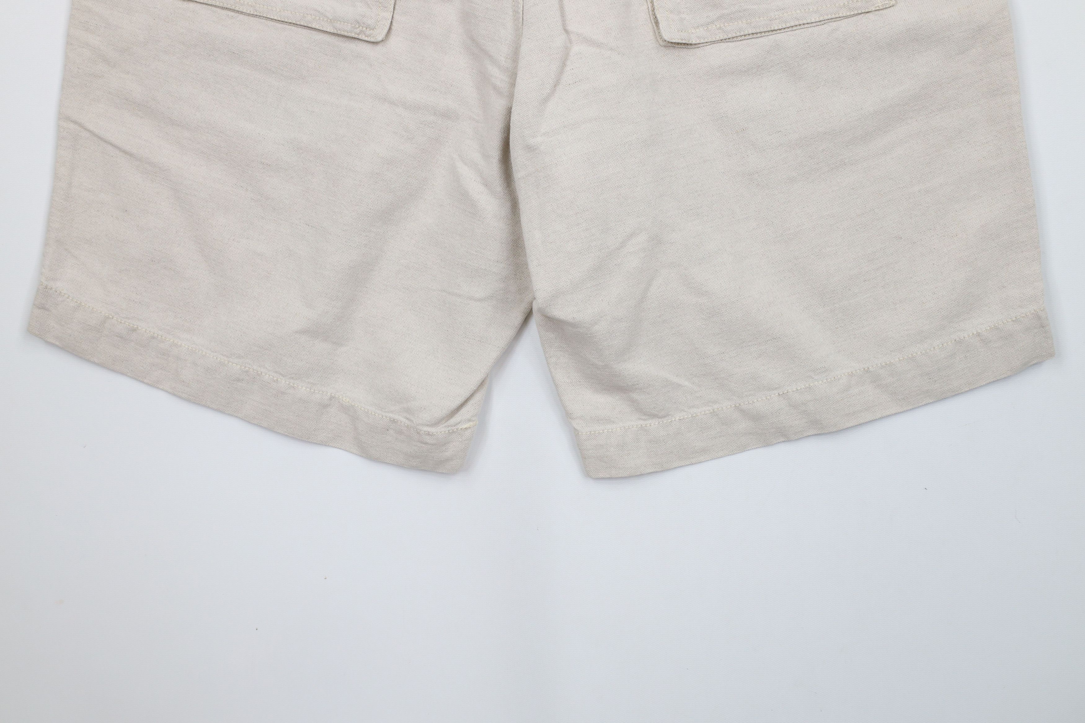 Gap Vintage Y2K Gap Above Knee Linen Blend Harem Shorts Beige Size US 34 / EU 50 - 11 Thumbnail