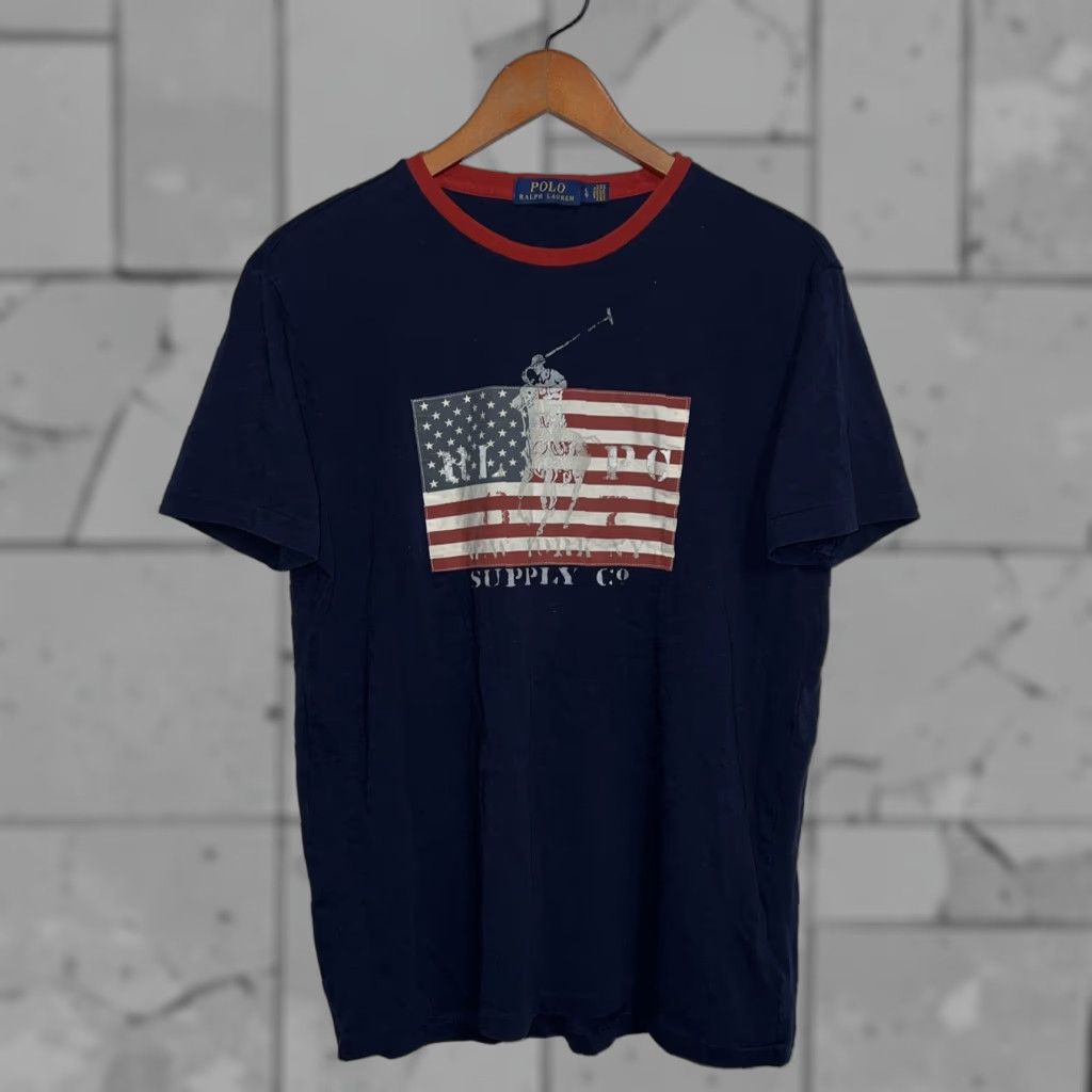Polo Ralph Lauren Polo Ralph Lauren Graphic T-Shirt Mens Size L Blue Size US L / EU 52-54 / 3 - 1 Thumbnail