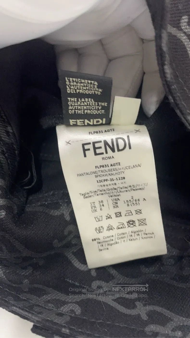 Fendi Fendi Fully logo high-waist long pants Size 42" / US 20 - 5 Thumbnail