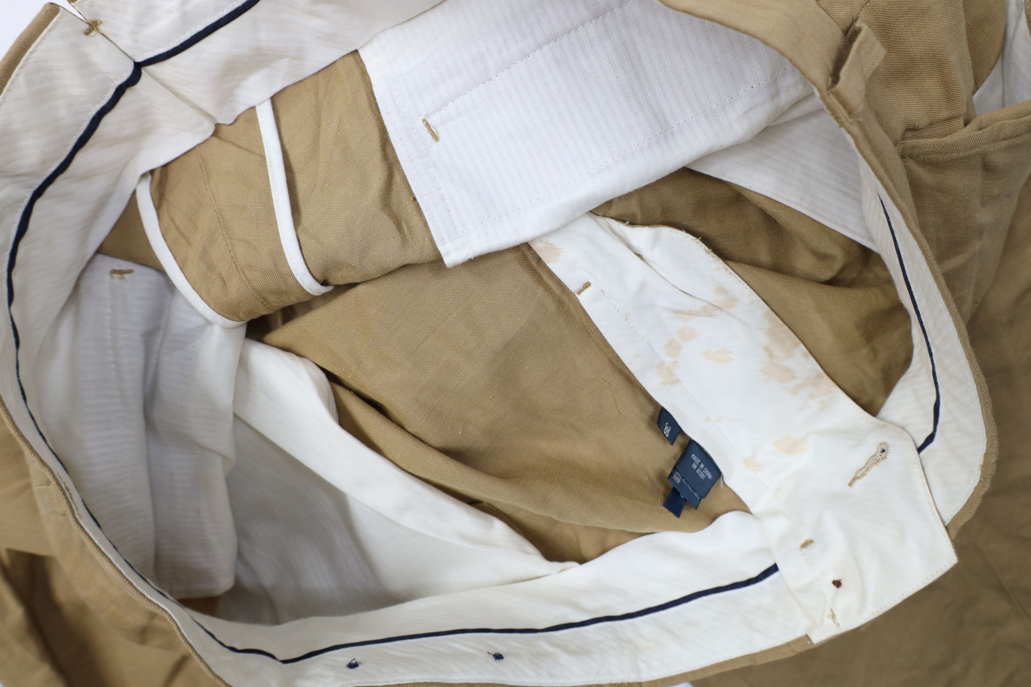 Ralph Lauren Vintage 90s Ralph Lauren Blend Wide Leg Chino Pants Beige Size US 38 / EU 54 - 9 Thumbnail