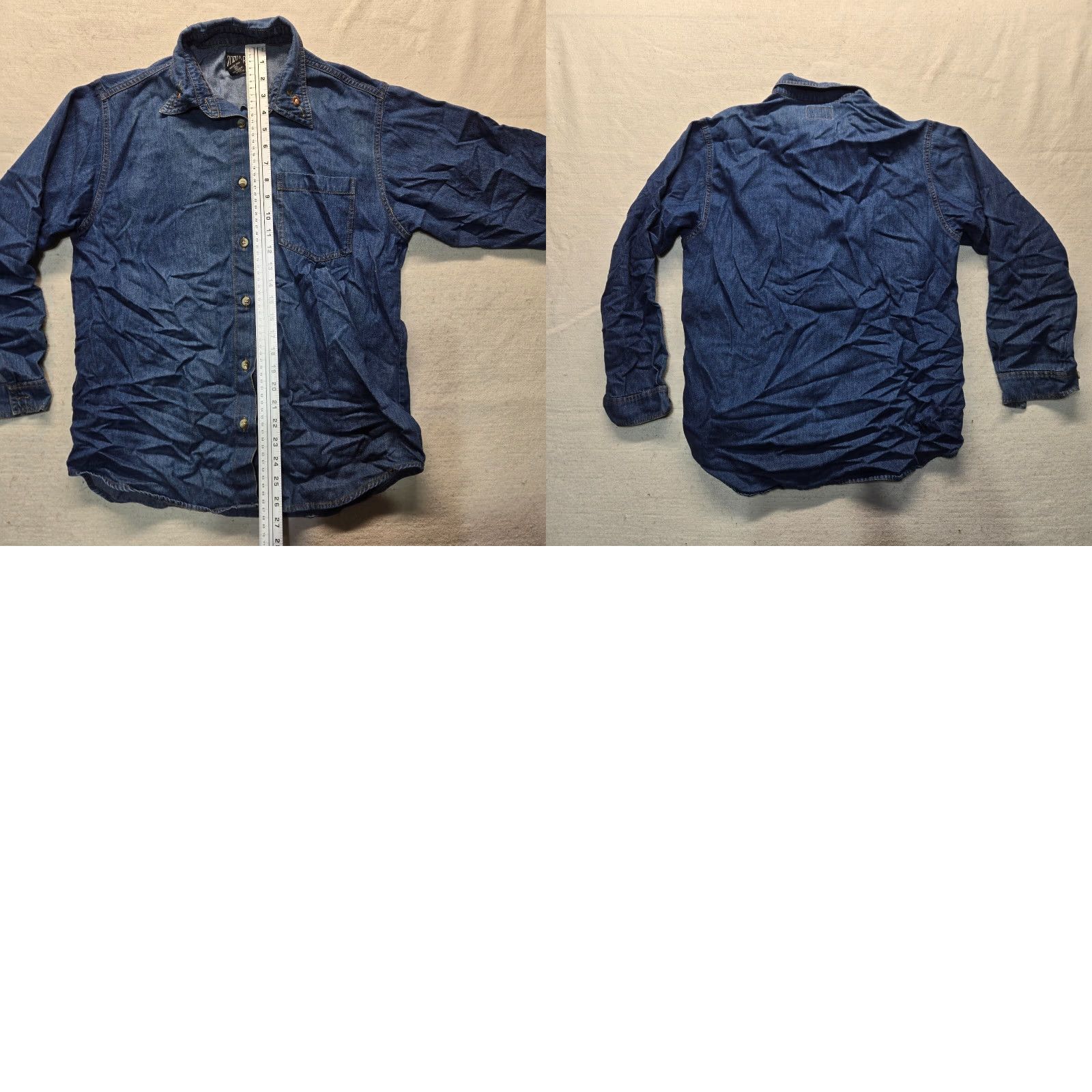 Denime Zoey Beth Shirt Denim Blue Floral Button Up Adult Women M Medium Size M / US 6-8 / IT 42-44 - 8 Thumbnail