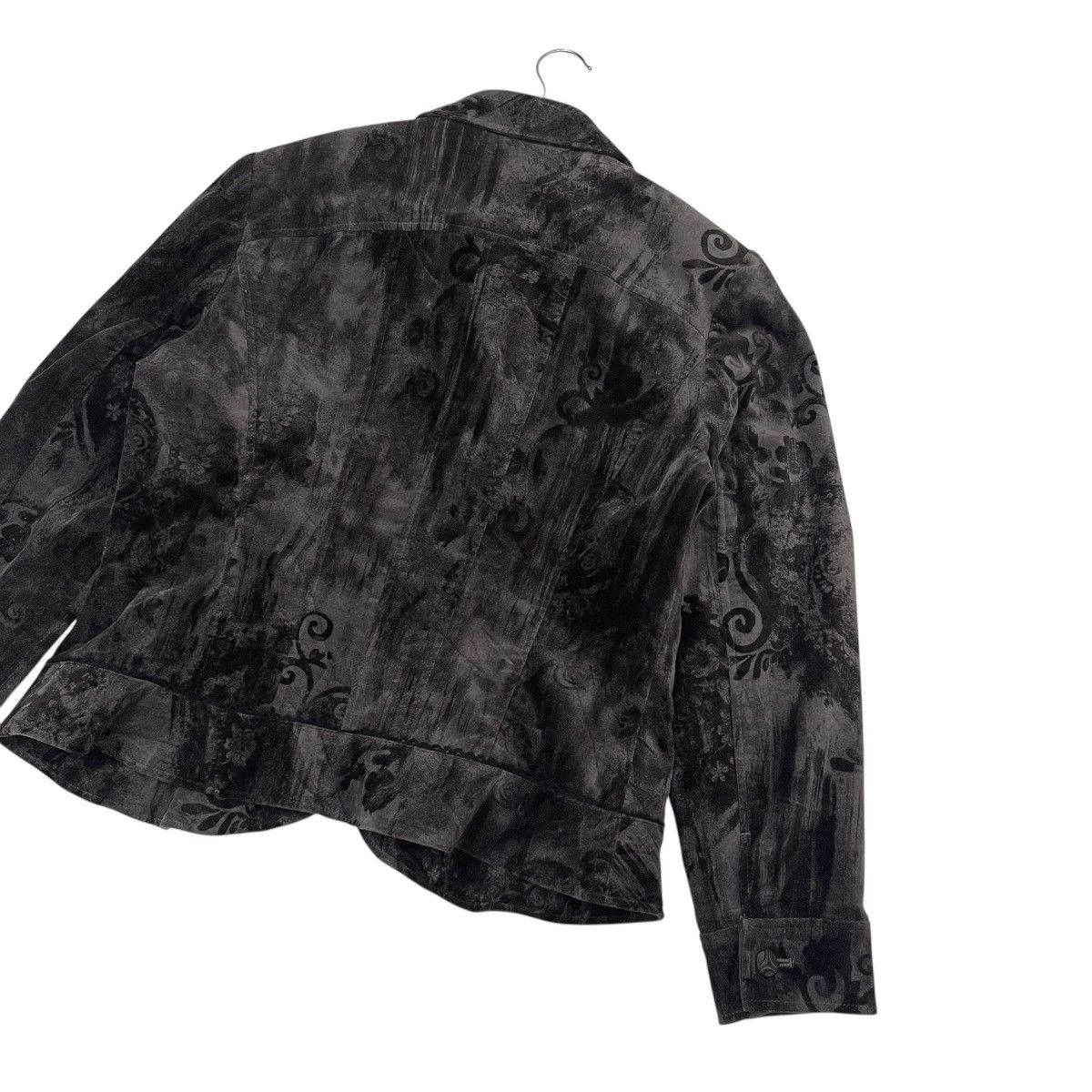 Art Comes First Vintage Floral Motive Wool Crop Jacket Size M / US 6-8 / IT 42-44 - 13 Thumbnail