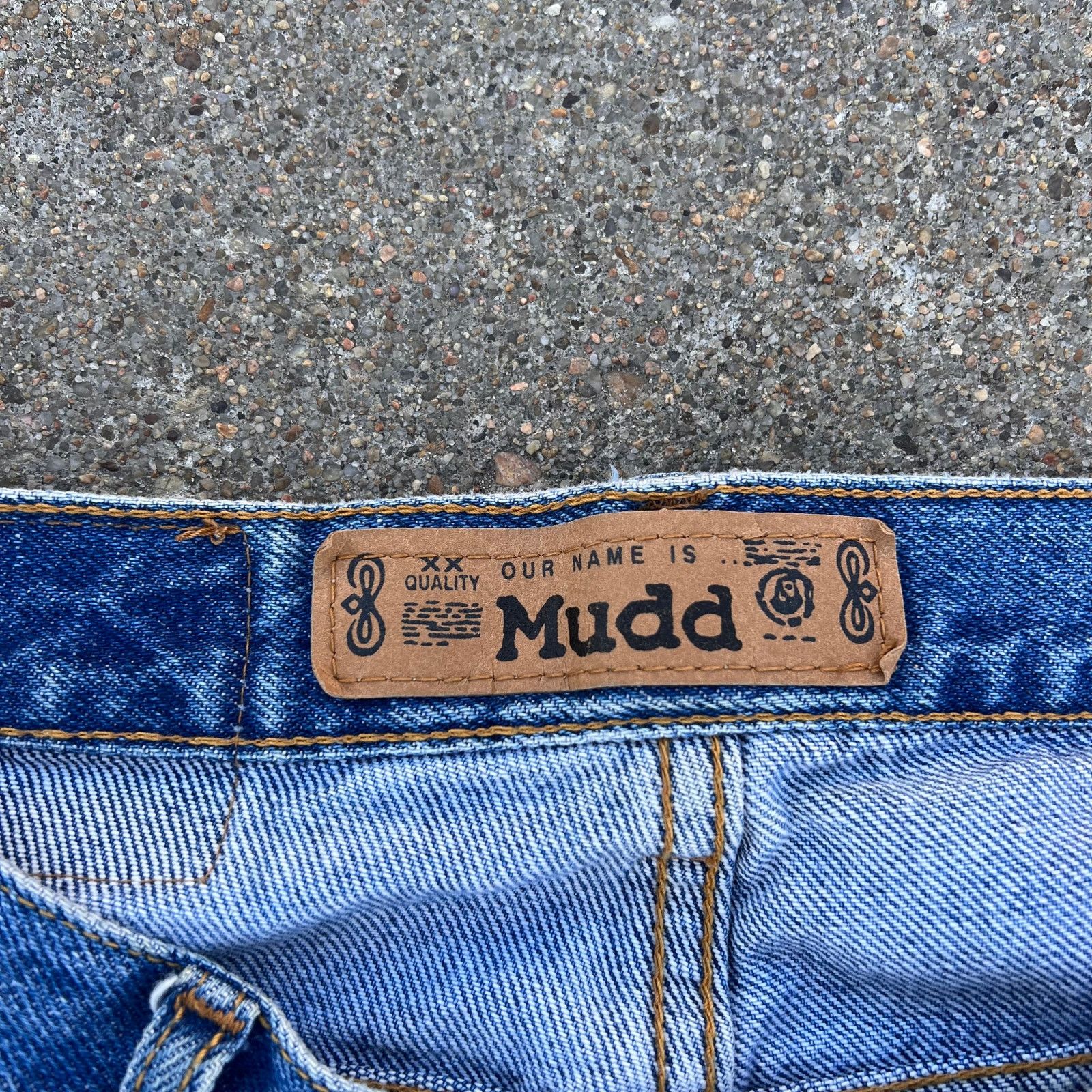 Vintage Vintage 90s Y2K Mudd side stripe boot cut flare jean Size 11 Size 30" / US 8 / IT 44 - 3 Thumbnail