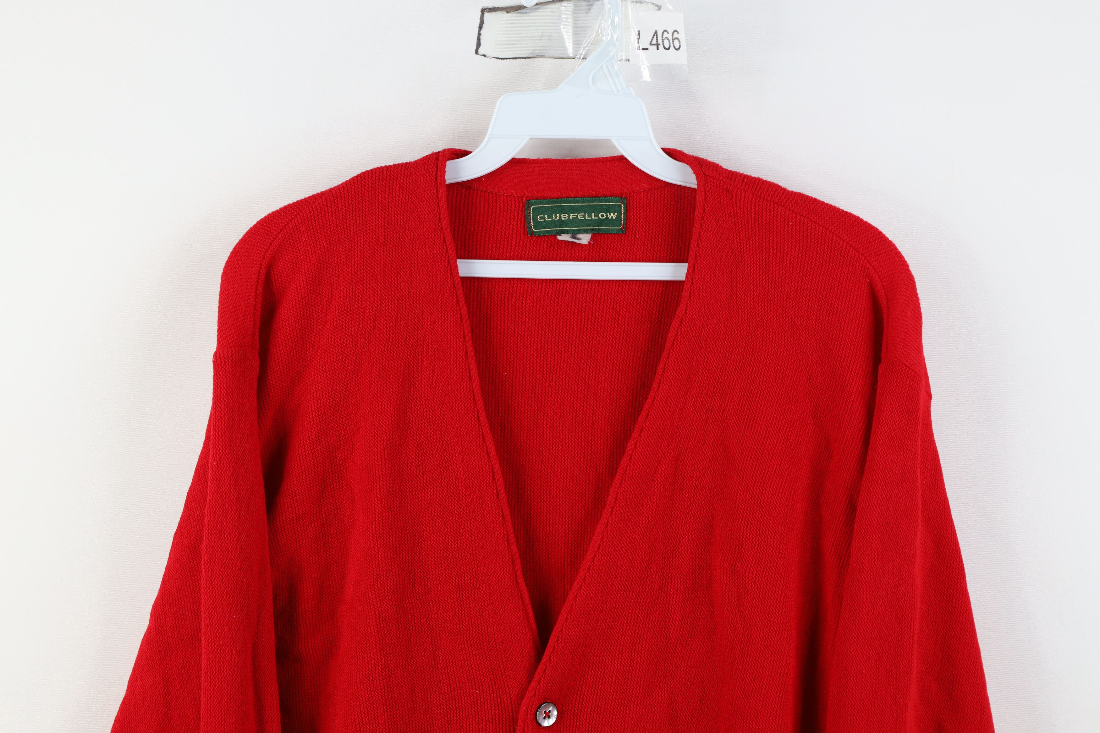 Vintage Vintage 70s Streetwear Knit Cardigan Sweater Red Acrylic USA Size US M / EU 48-50 / 2 - 2 Thumbnail