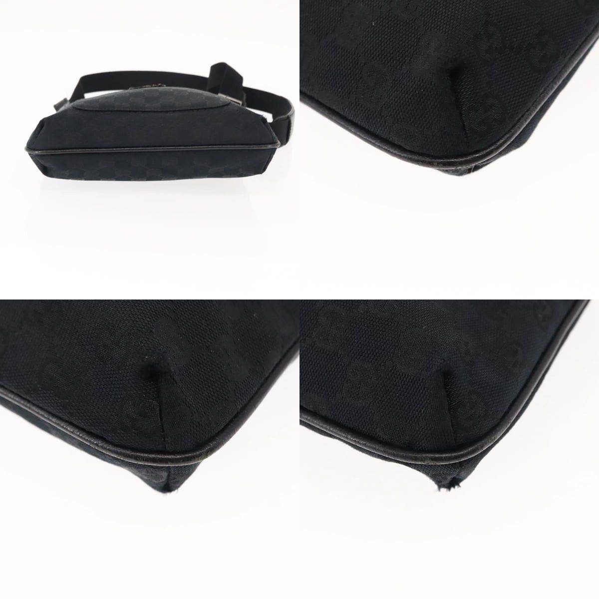 Gucci GUCCI GG Canvas Shoulder Bag Black Silver Size ONE SIZE - 10 Thumbnail