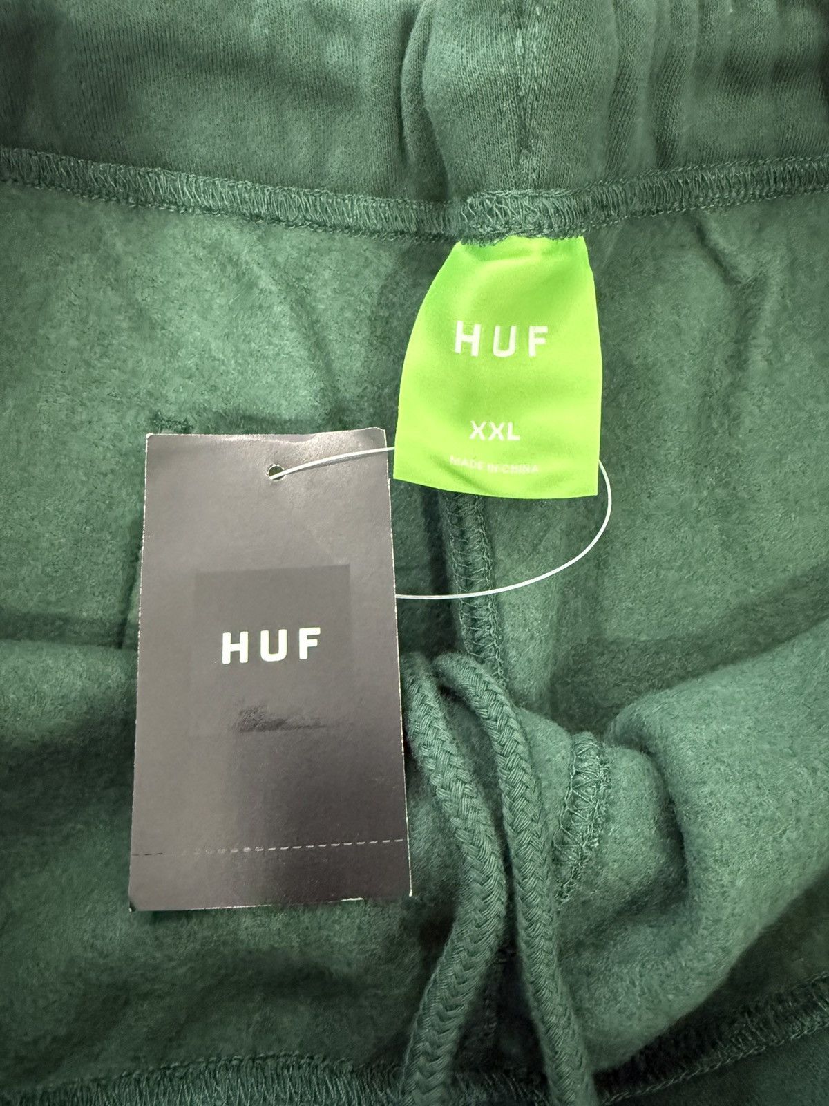 Designer × Huf ‼️ HUF Landmark Heavy Fleece Shorts Green XXL Size 2XL ‼️ Size US 38 / EU 54 - 5 Thumbnail