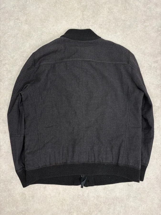 Marithe + Francois Girbaud 2000s Marithé + François Girbaud Grey Ribbed Wool Bomber Jacket Size US M / EU 48-50 / 2 - 6 Thumbnail