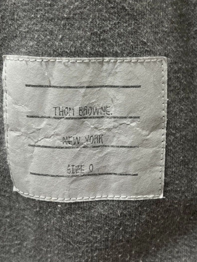 Thom Browne Thom Browne size0 Gray and white patchwork long sleeve hood Size US XS / EU 42 / 0 - 5 Thumbnail