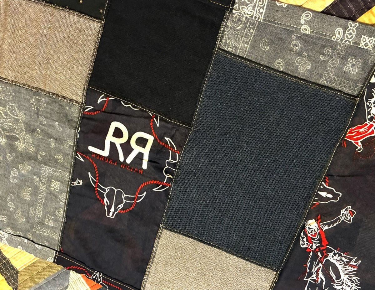 RRL Ralph Lauren CUSTOM RRL/ RL PATCHWORK SCARF (100% UPCYCLED RRL FABRICS) Size ONE SIZE - 9 Thumbnail