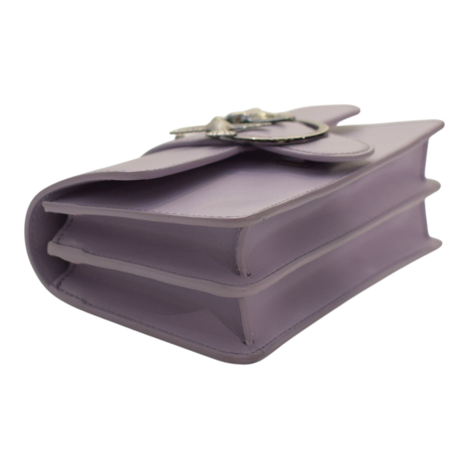 Pinko Pinko Love One Mini C Bag – Lilac Leather Size ONE SIZE - 10 Thumbnail