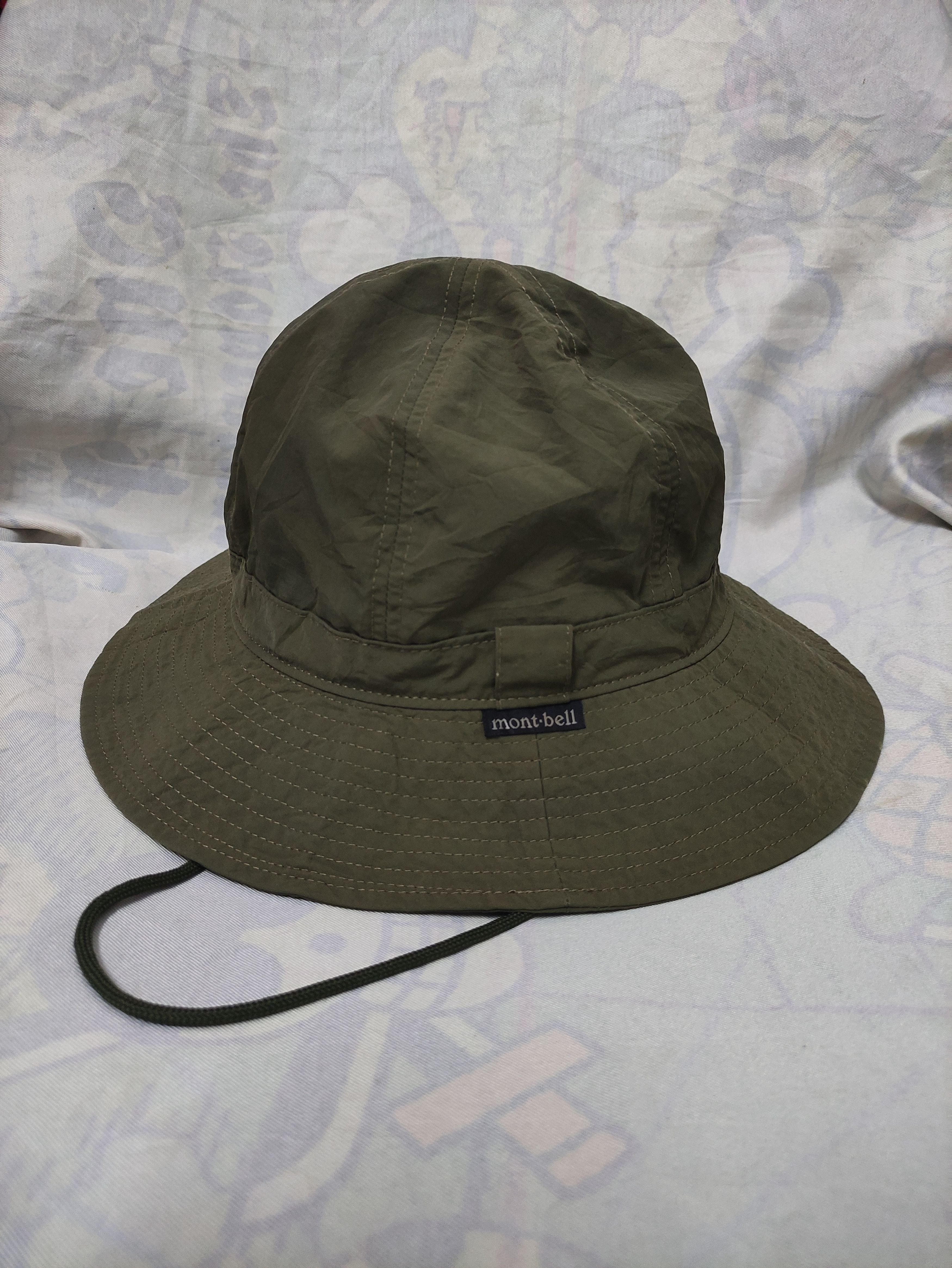 Montbell MONTBELL NYLON VINTAGE BUCKET HAT OLIVE GREEN Size ONE SIZE - 8 Thumbnail
