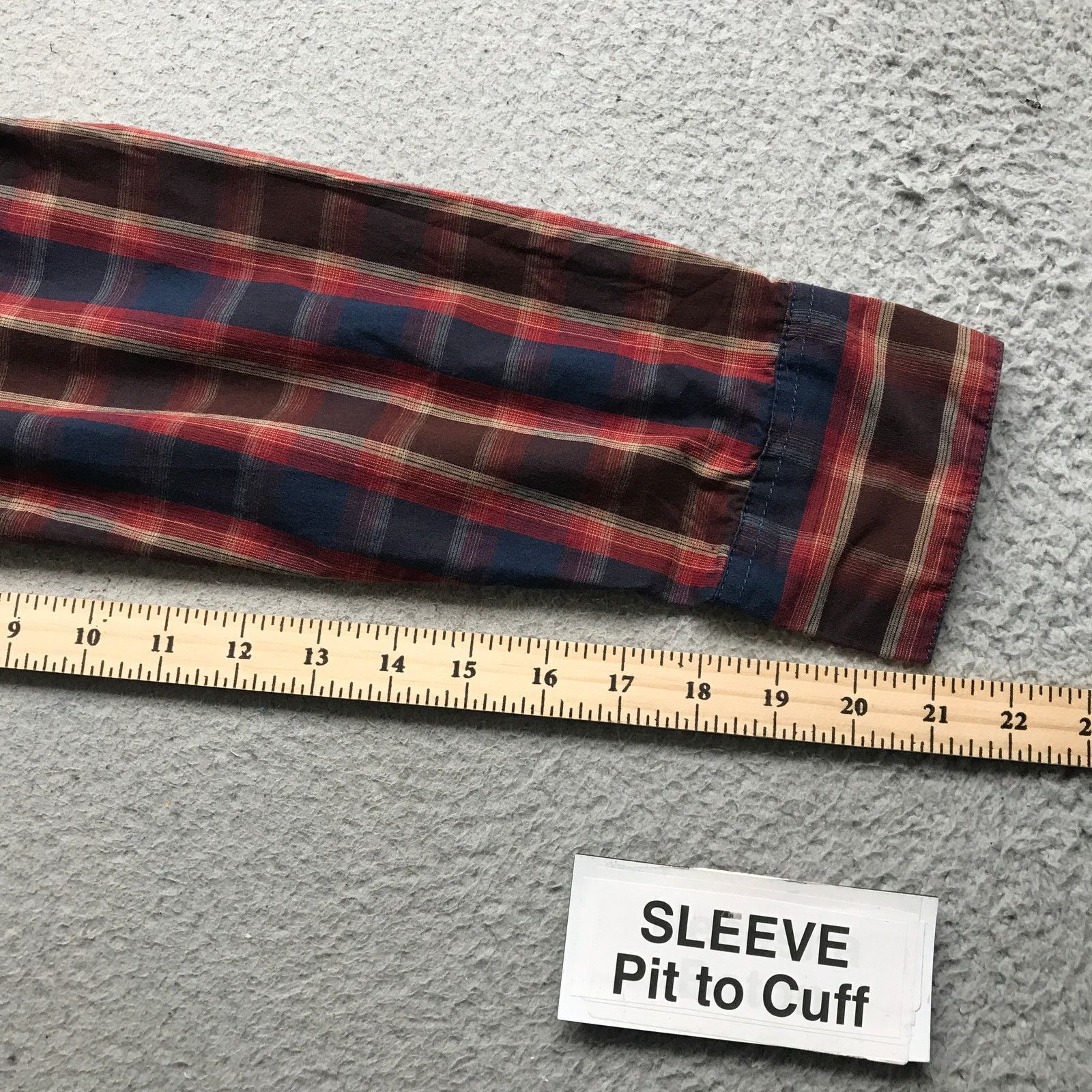 Levi's Levis Strauss & Co. Button Up Shirt Mens Large Plaid Maroon Size US L / EU 52-54 / 3 - 10 Thumbnail