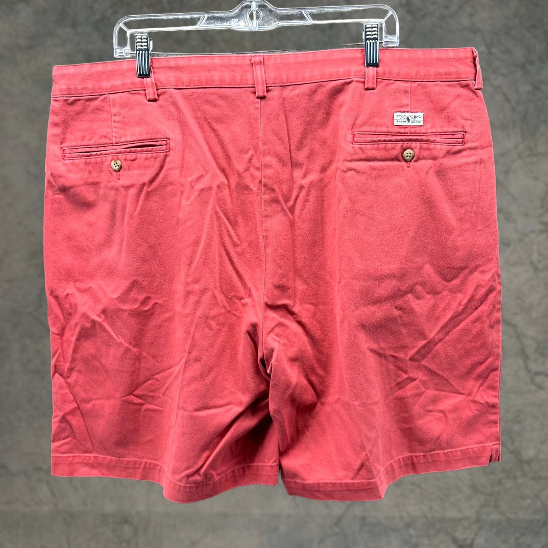 Polo Ralph Lauren Vintage Ralph Lauren Shorts Mens 42 Pink Chino Pleated Cotton Pony Classic Golf Size US 42 / EU 58 - 1 Thumbnail
