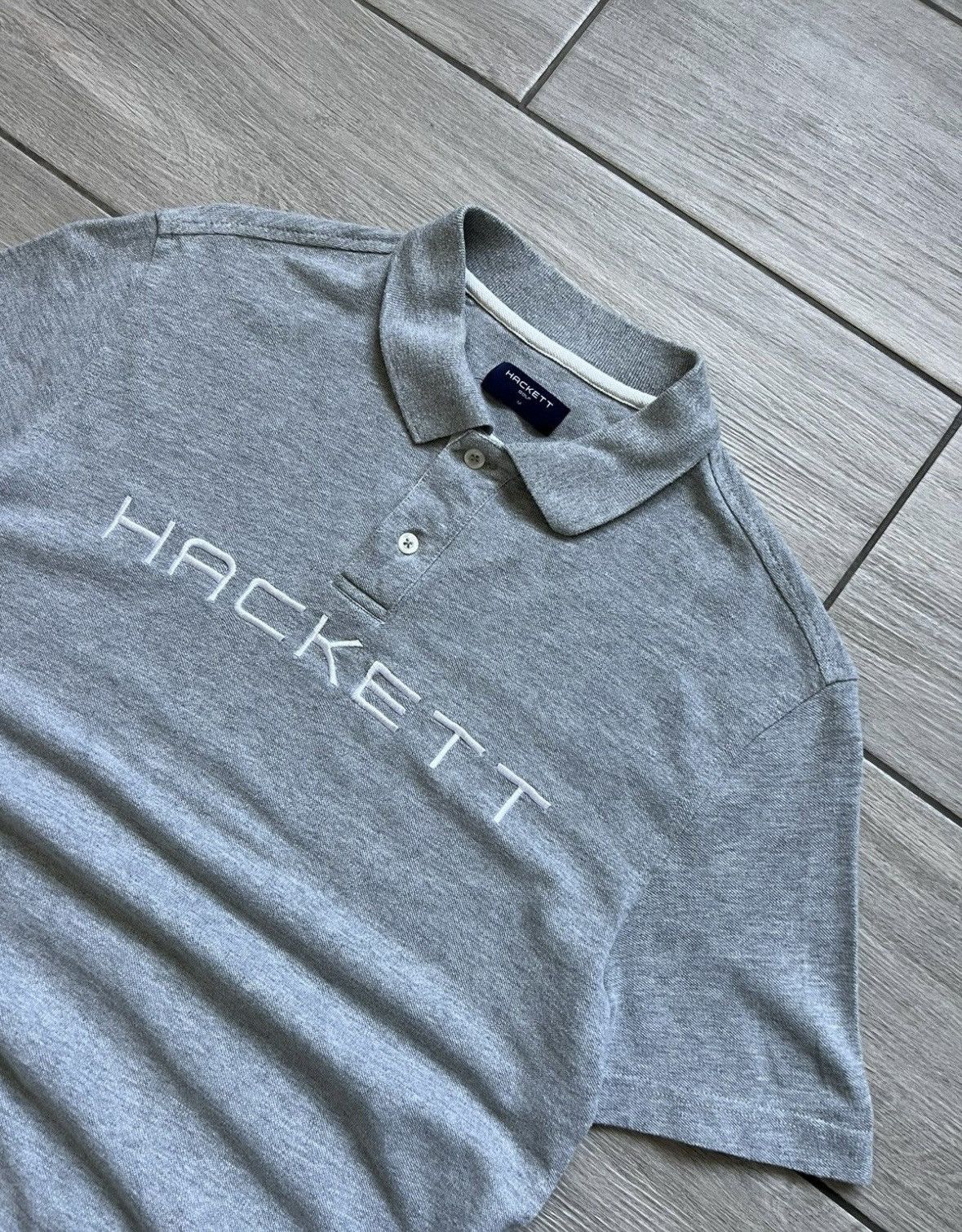 Hackett Vintage Hackett Classic Polo T-shirt Grey Old Money Size US M / EU 48-50 / 2 - 5 Thumbnail