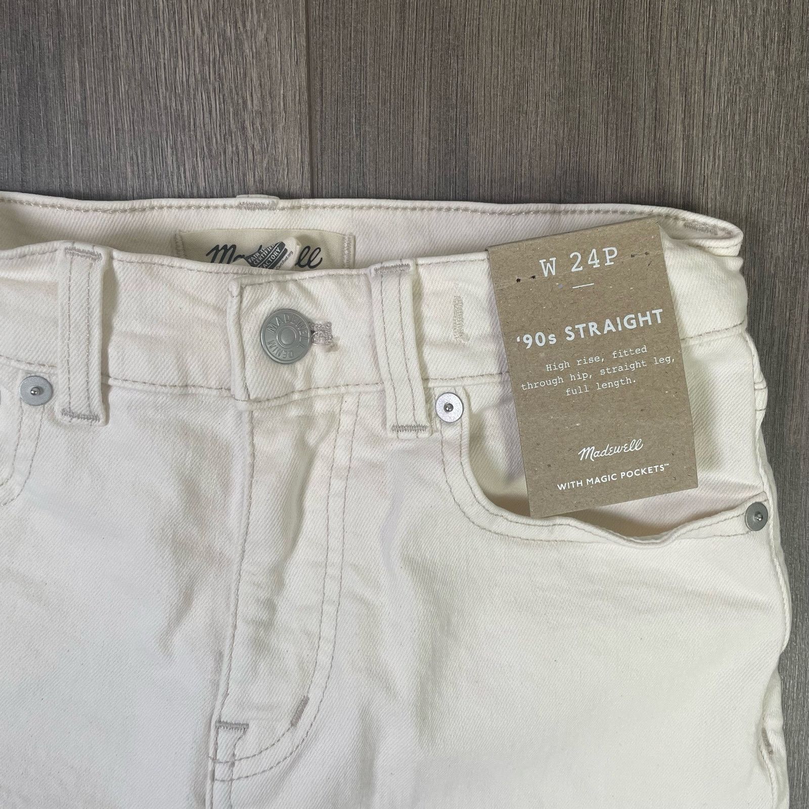 Madewell Madewell 90s Straight Vintage Denim Jeans US Women's 24P Size 24" / US 00 / IT 34 - 3 Thumbnail