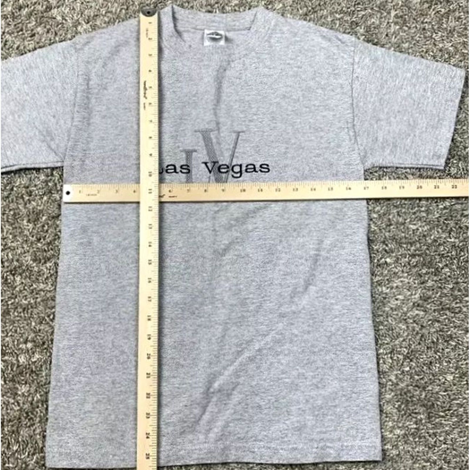 Vintage Las Vegas Gray T Shirt Small Embroidered Spellout Men Shirt Short Sleeve Crew Neck Cotton Polyester Alstyle Size S Size US S / EU 44-46 / 1 - 4 Thumbnail