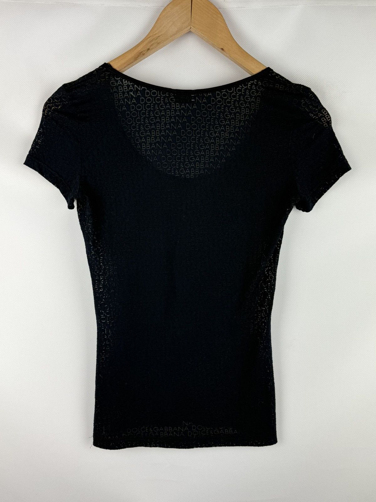 Dolce & Gabbana Dolce & Gabbana Ladies Short Sleeve Monogram T Shirt Top Size M / US 6-8 / IT 42-44 - 11 Thumbnail