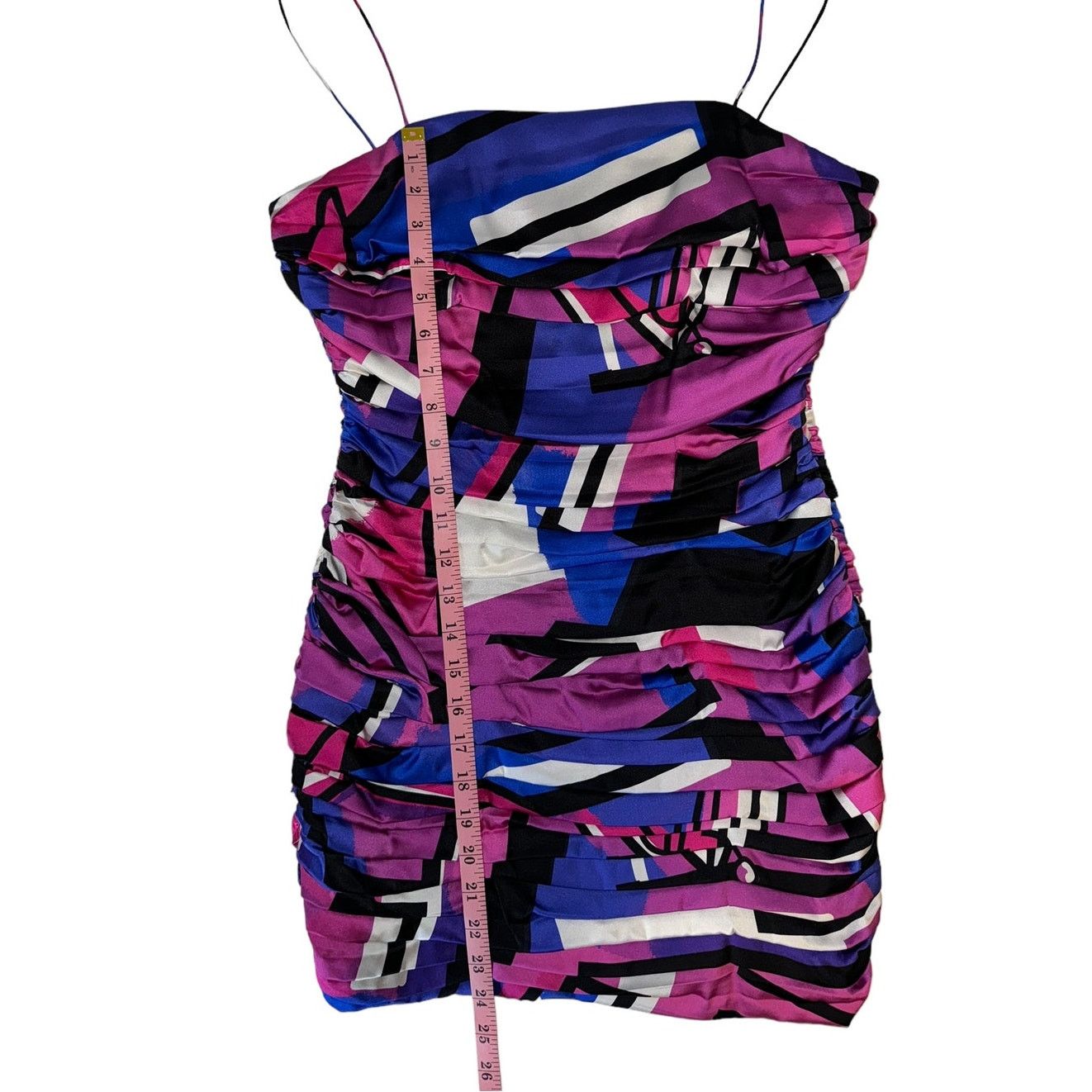 Retrofete Retrofete Elsie Graffiti Pleated Micro Mini Dress Multi Sz M Size M / US 6-8 / IT 42-44 - 10 Thumbnail