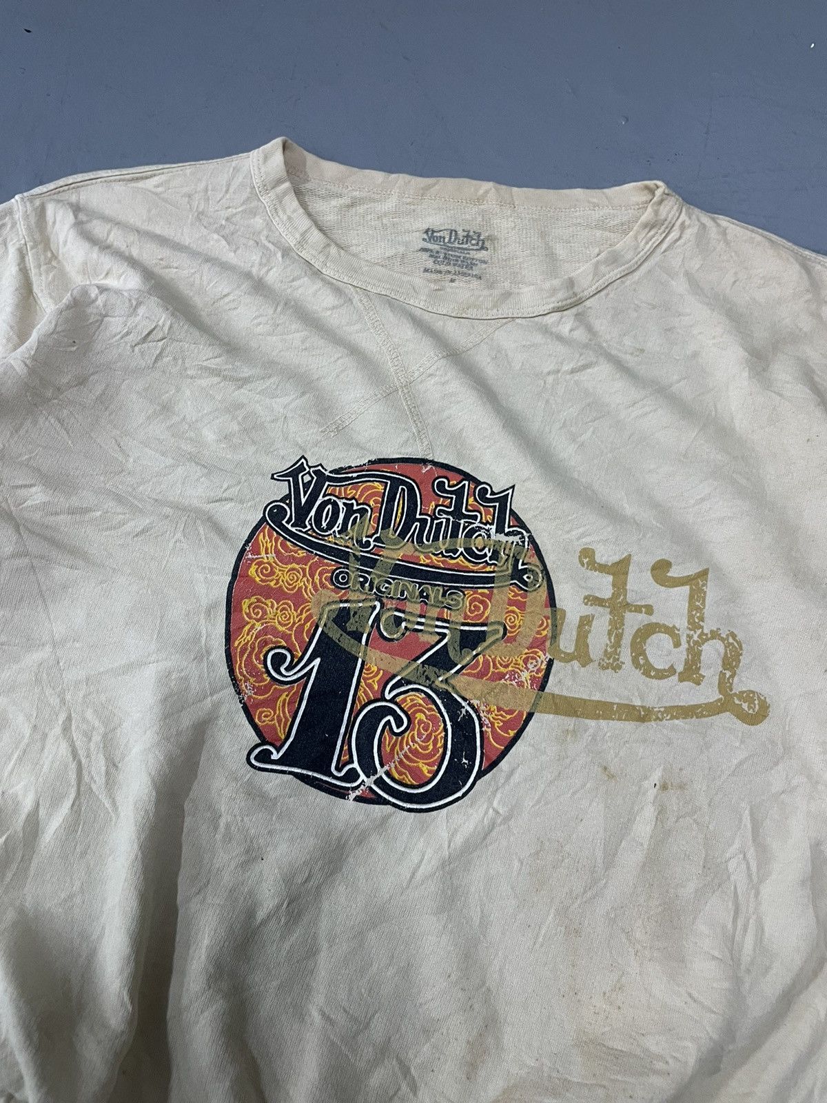 Von Dutch Vintage Von Dutch Distressed Sweatshirt Size US M / EU 48-50 / 2 - 2 Thumbnail
