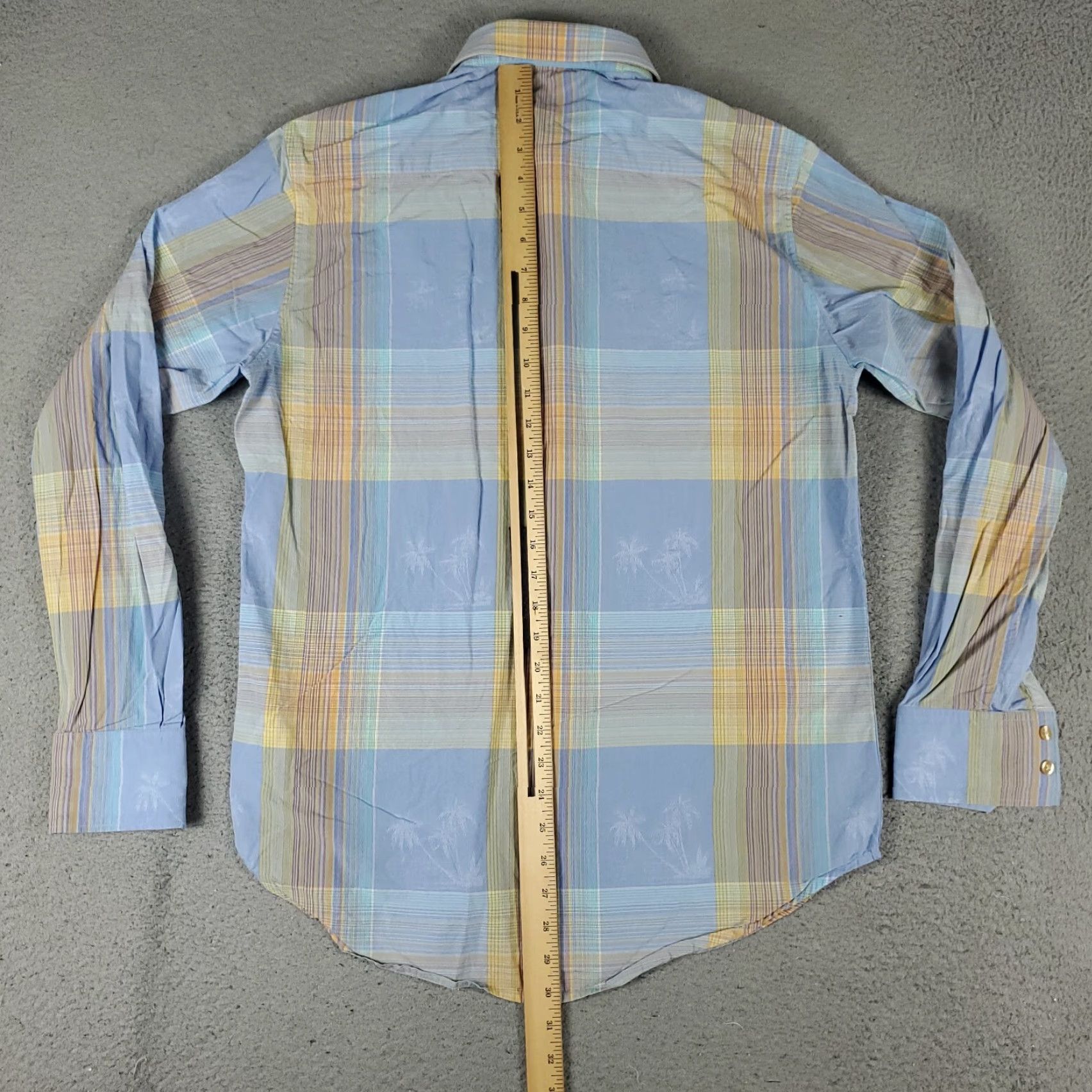 Robert Graham Robert Graham Shirt Blue Plaid Button-Up Long Sleeve Mens Small Classic Size US S / EU 44-46 / 1 - 3 Thumbnail