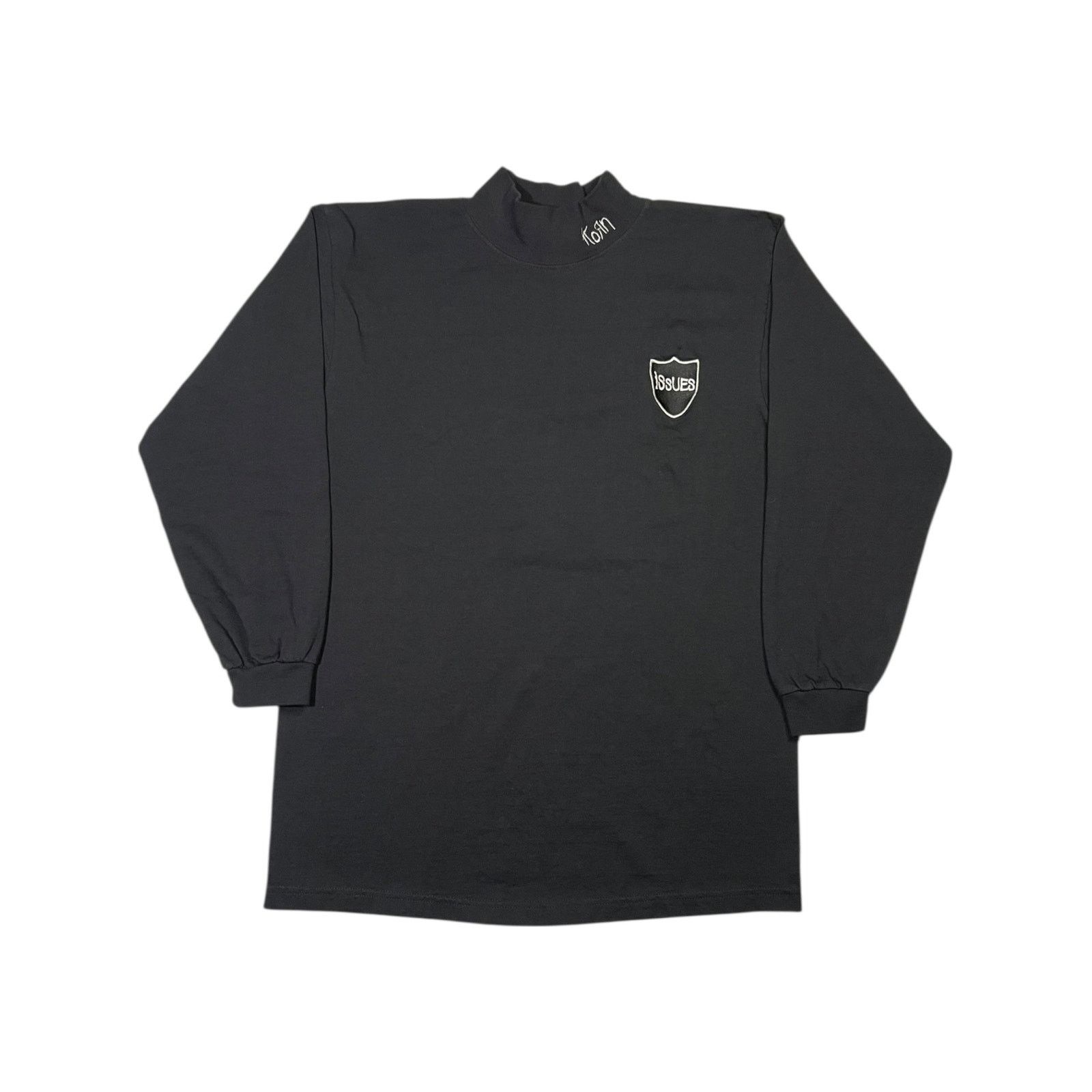 Band Tees × Giant × Vintage Vintage 90s Giant KORN Issues mock neck long sleeve shirt Size US L / EU 52-54 / 3 - 1 Thumbnail