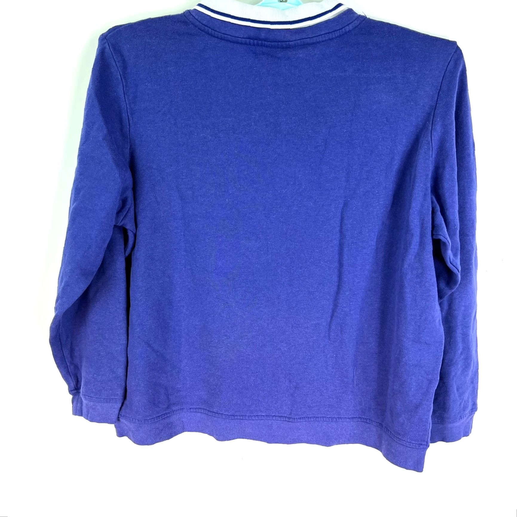 Vintage VINTAGE Adrian Delafield Collared Sweatshirt XL Blue Cat Embroidered Pullover Women Size XL / US 12-14 / IT 48-50 - 7 Thumbnail