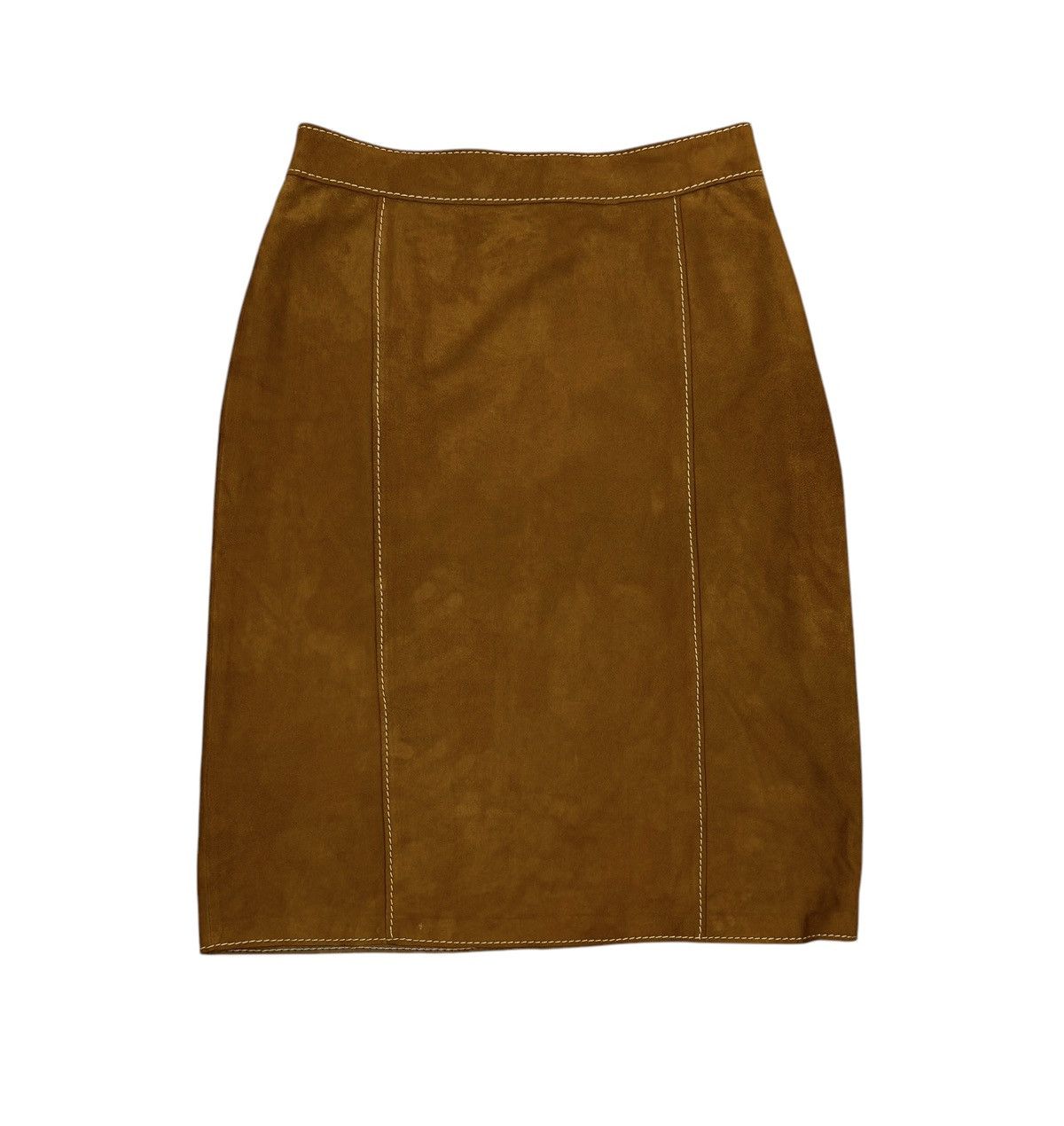 Designer × Genuine Leather × Leather Christ Leather Genuine Cuir Suede Skirt size DE36 IT42 Size 28" / US 6 / IT 42 - 8 Thumbnail