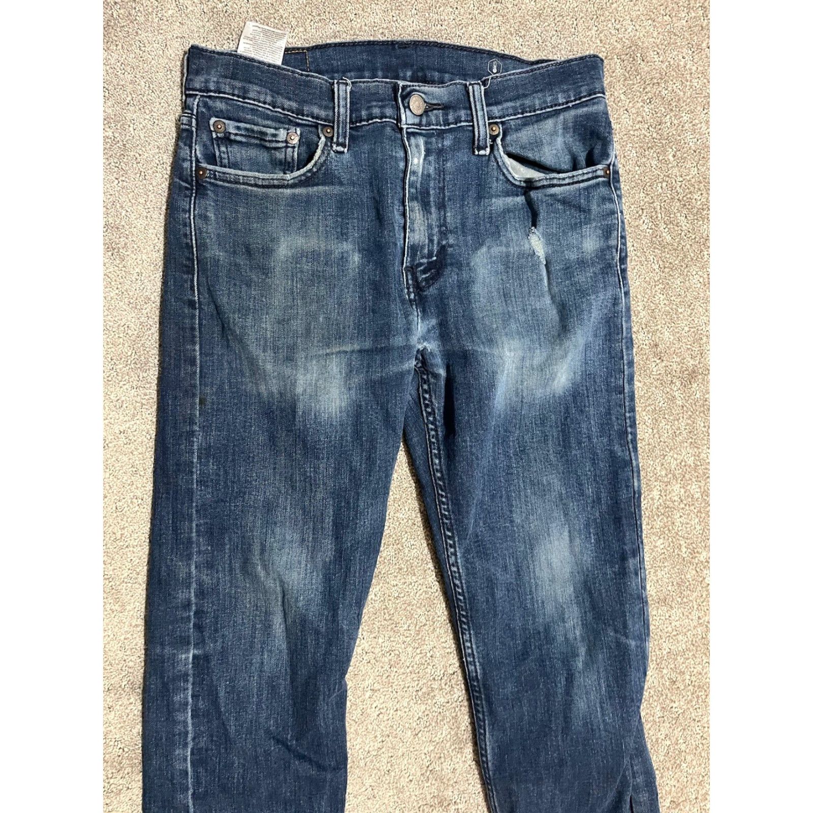 Levi's Levi's 511 Slim-Fit Jeans Mens 30x32 Blue Denim Stretch Straight Pockets 511 Model Regular Inseam 32 Jeans Size US 30 / EU 46 - 3 Thumbnail