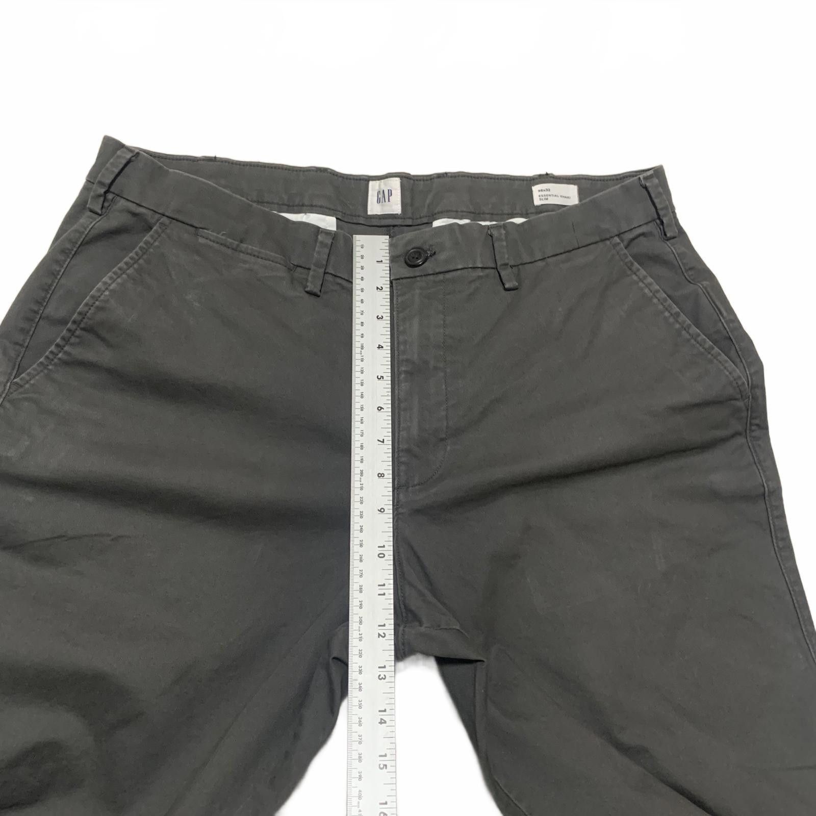 Gap Gap Men's Size 36x32 Charcoal Khaki Slim Casual Pants Size US 36 / EU 52 - 9 Thumbnail