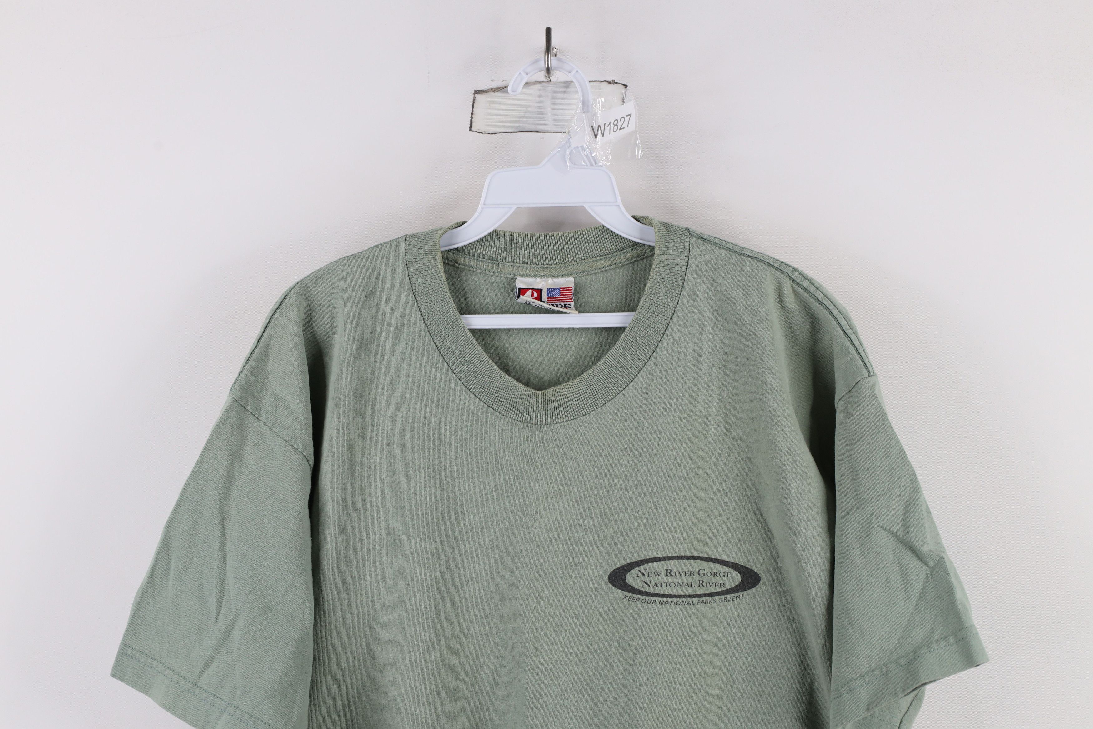 Vintage Vintage 90s Streetwear New River Gorge National T-Shirt USA Size US L / EU 52-54 / 3 - 2 Thumbnail