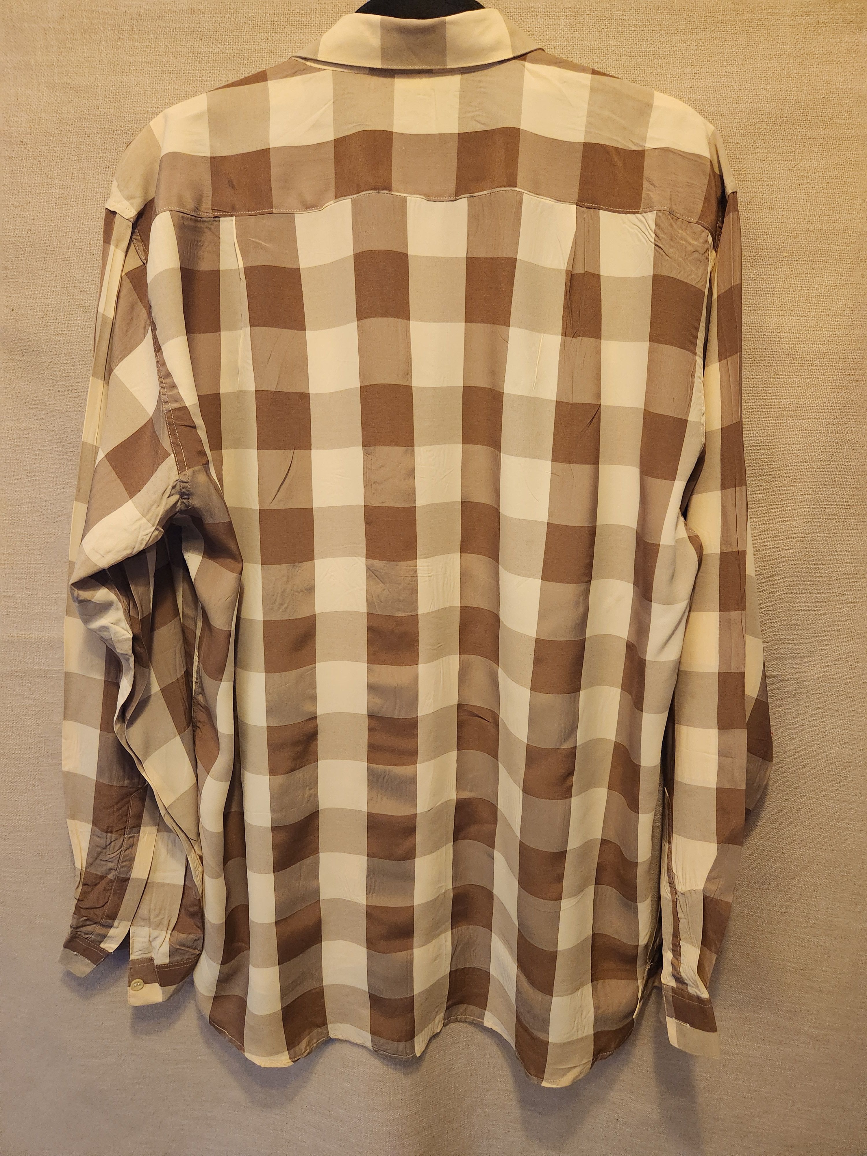 Other Vintage Giorgio Danifli Italian Made 100% Rayon Plaid Shirt Size US L / EU 52-54 / 3 - 2 Thumbnail