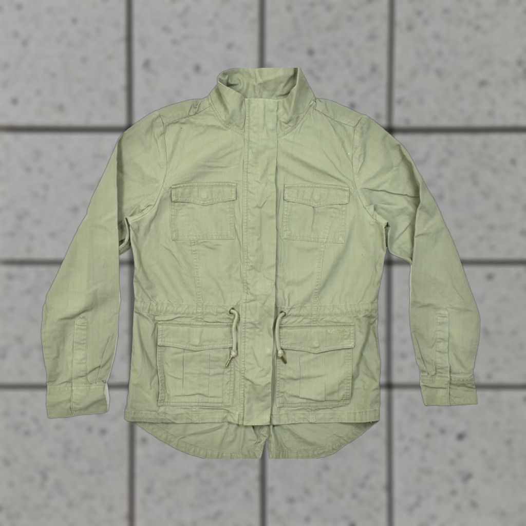 Vintage Cabela's Olive Green Canvas Utility Jacket Medium Classic Fit 100% Cotton Field Size M / US 6-8 / IT 42-44 - 1 Thumbnail