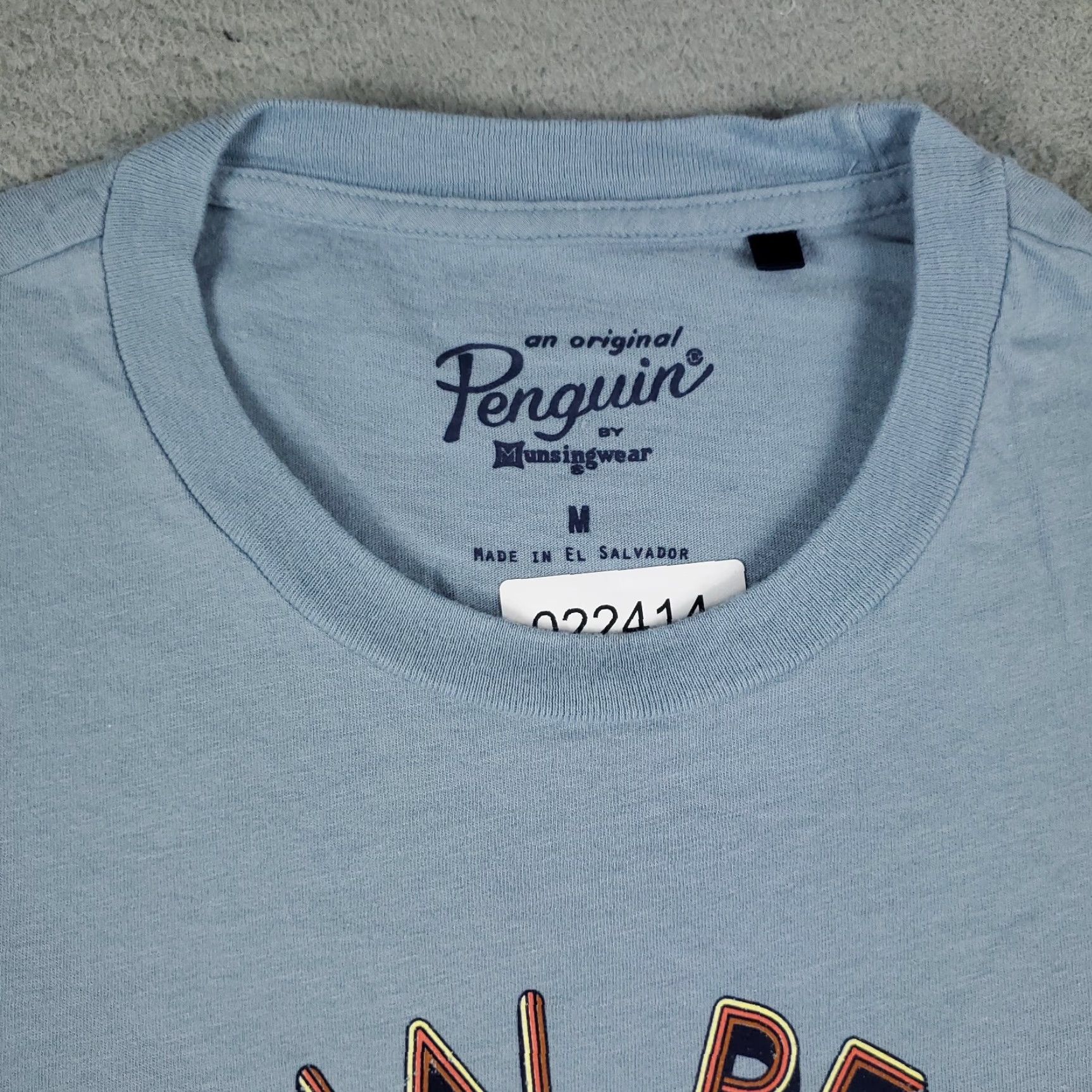 Original Penguin Original Penguin T-Shirt Mens Medium Blue Graphic Casual Short Sleeve Size US M / EU 48-50 / 2 - 3 Thumbnail