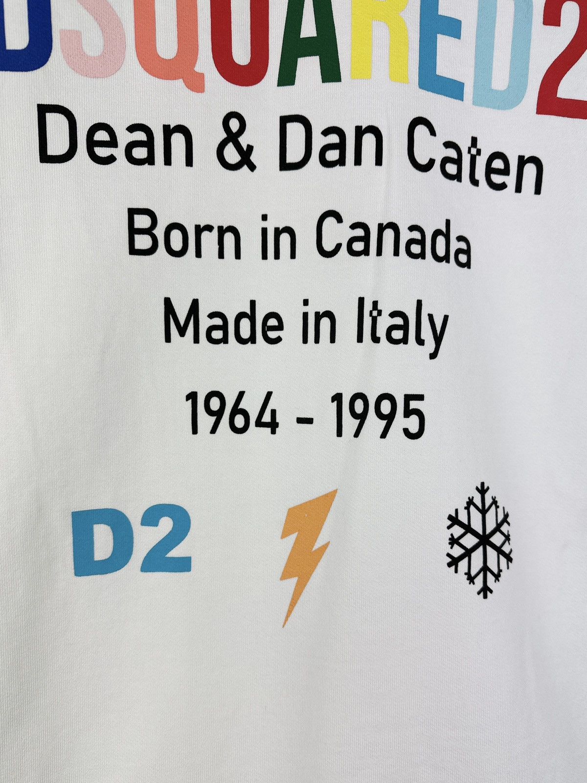 Dsquared2 Dsquared2 Men’s Rainbow Caten White Sweatshirt Graphic Print Size US M / EU 48-50 / 2 - 7 Thumbnail